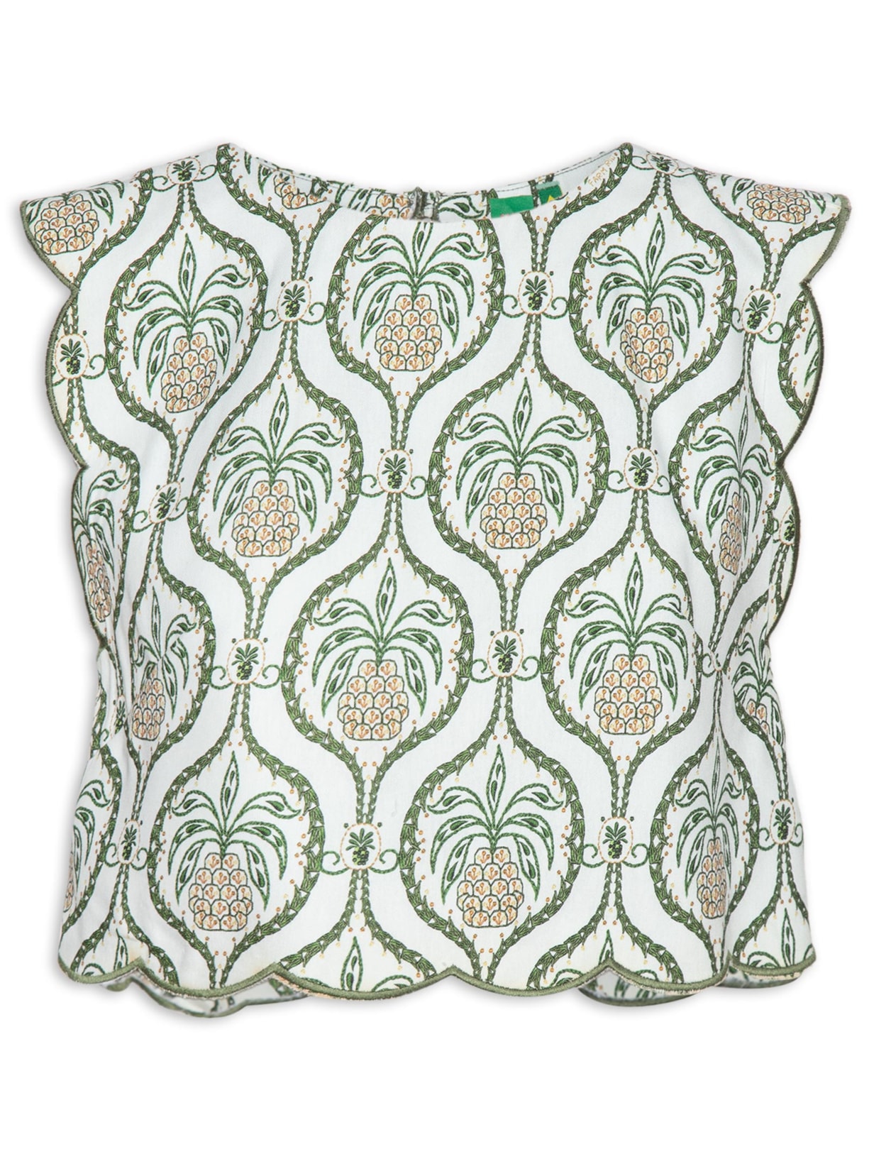 Blusa Feminina Cropped Brilho De Abacaxi - Verde