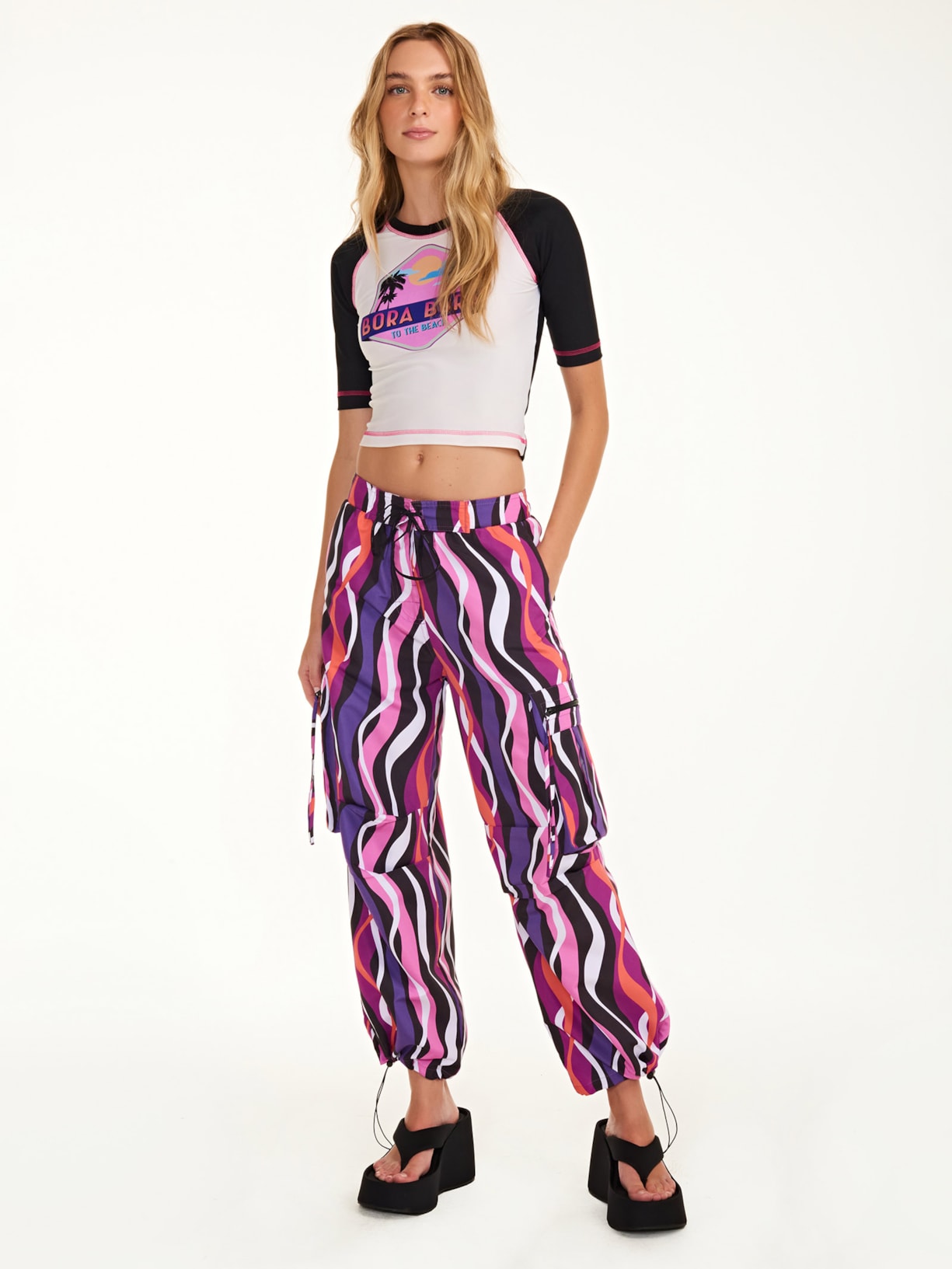 Blusa Feminina Cropped Byron - Preto