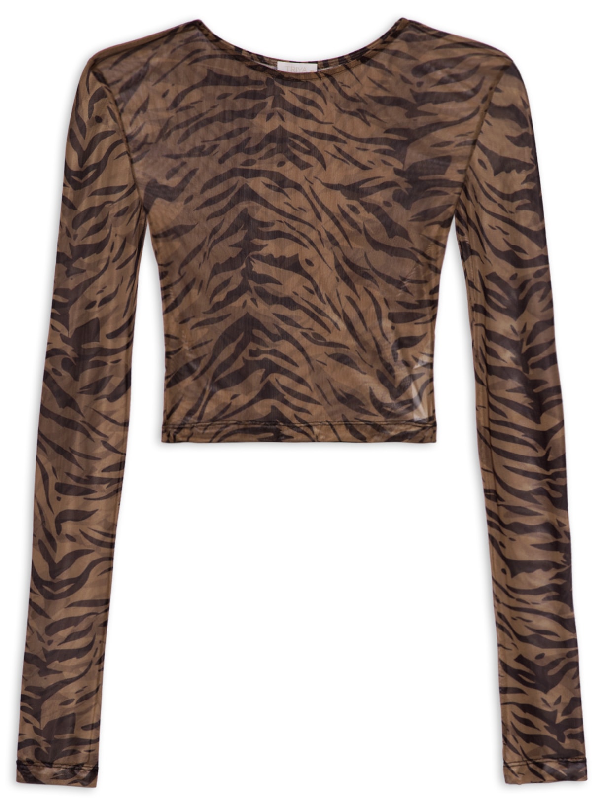 Blusa Feminina Cropped Denise - Animal Print