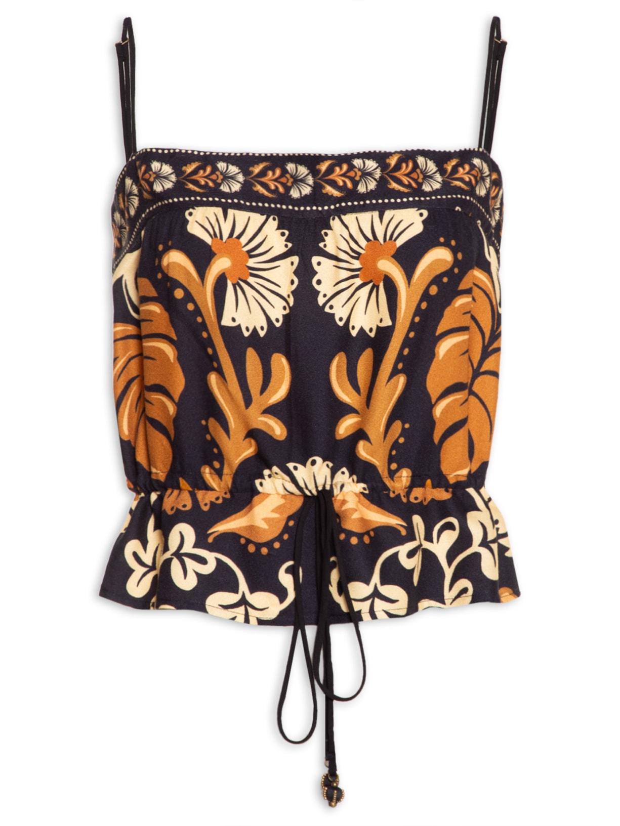 Blusa Feminina Cropped Helena - Preto