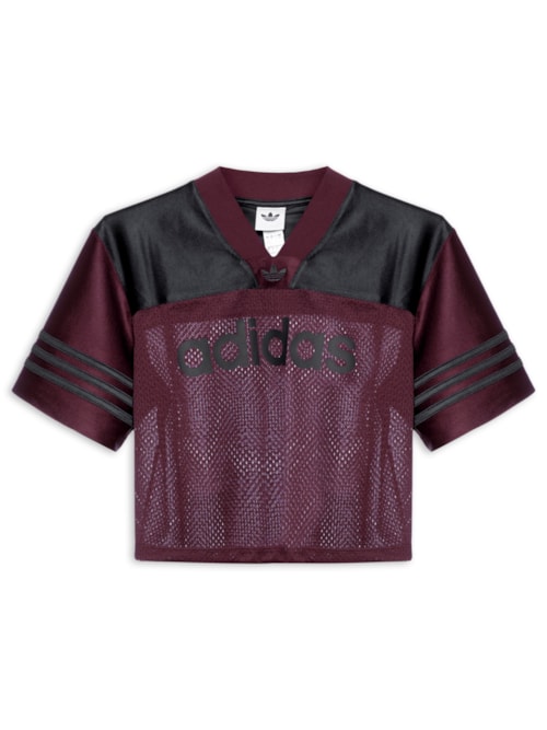 Blusa Feminina Cropped Jersey Adicolor - Vermelho