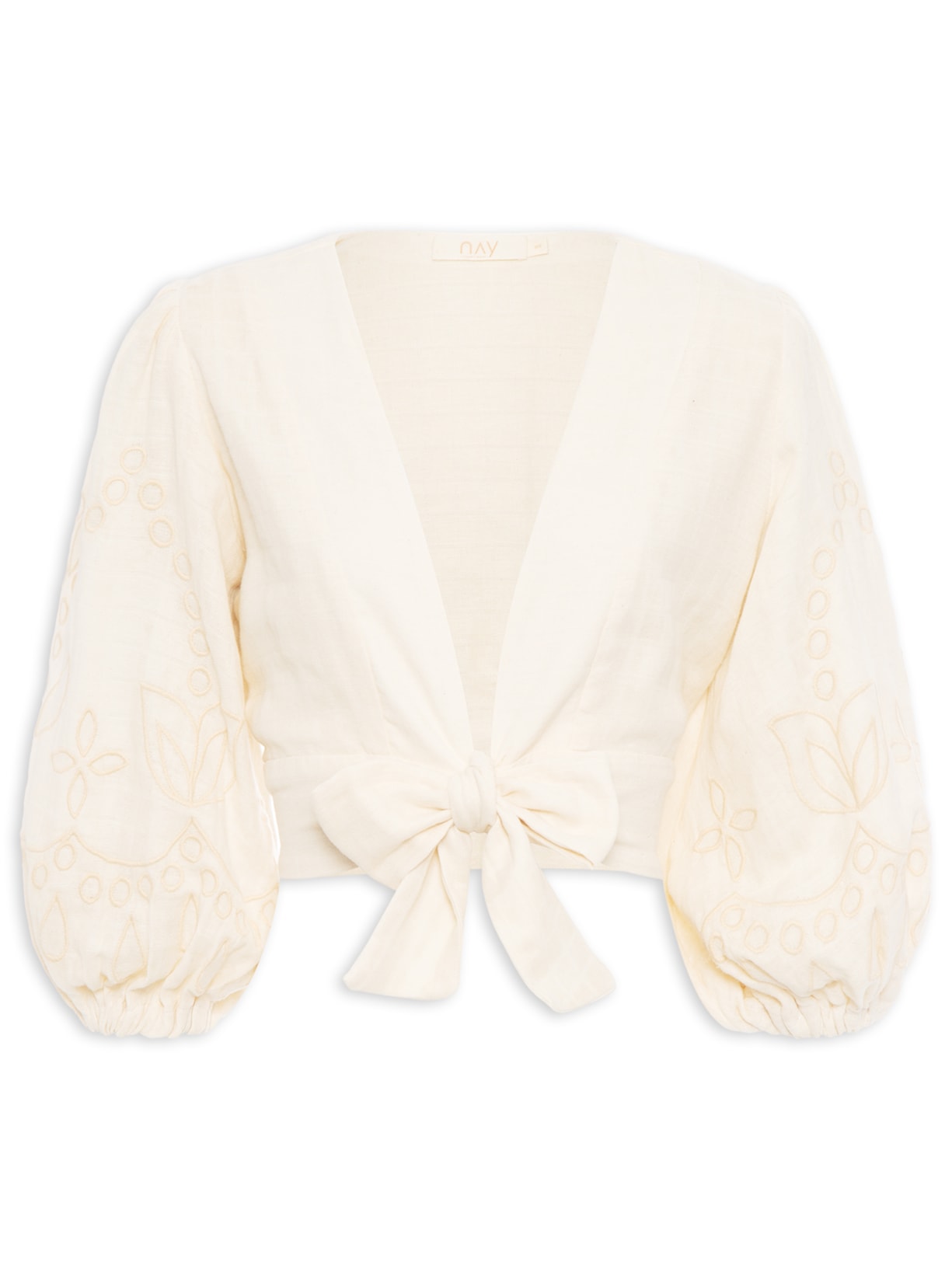 Blusa Feminina Cropped July - Off White