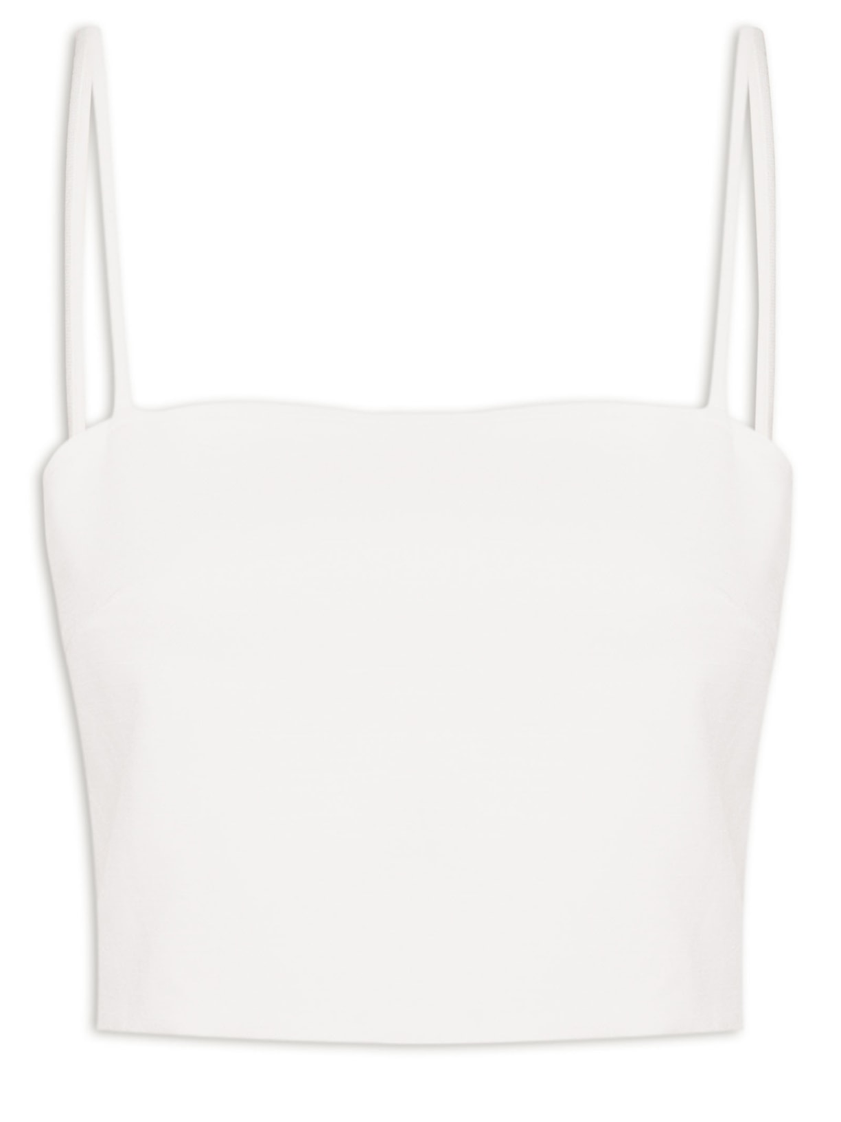 Blusa Feminina Cropped Linho - Off White