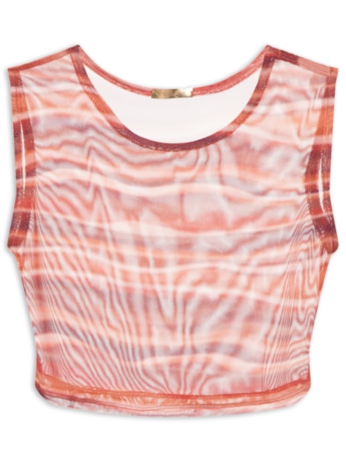 Blusa Feminina Cropped Noa - Laranja