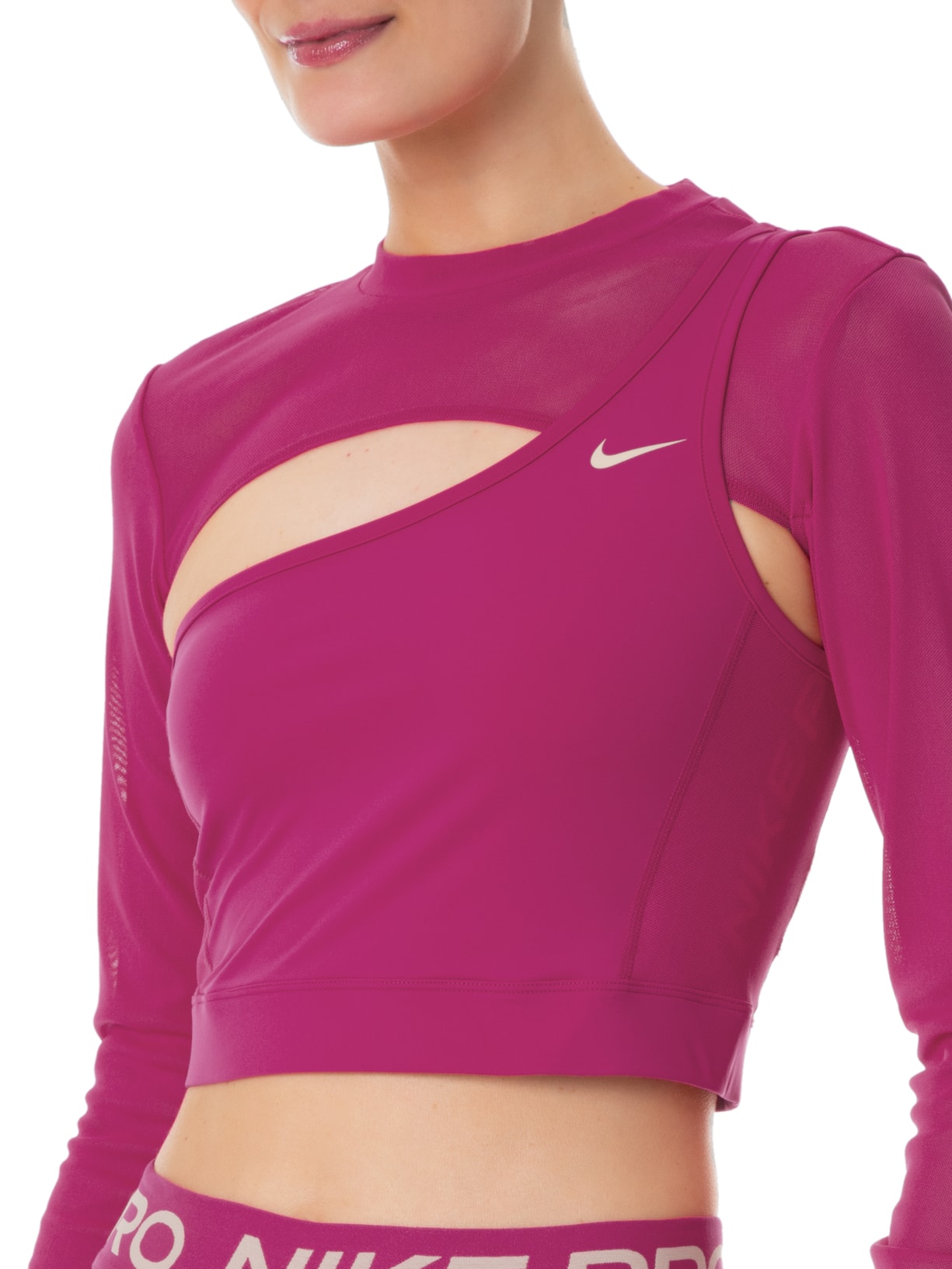 Blusa Feminina Cropped Nvty Nike Rosa - Main Image