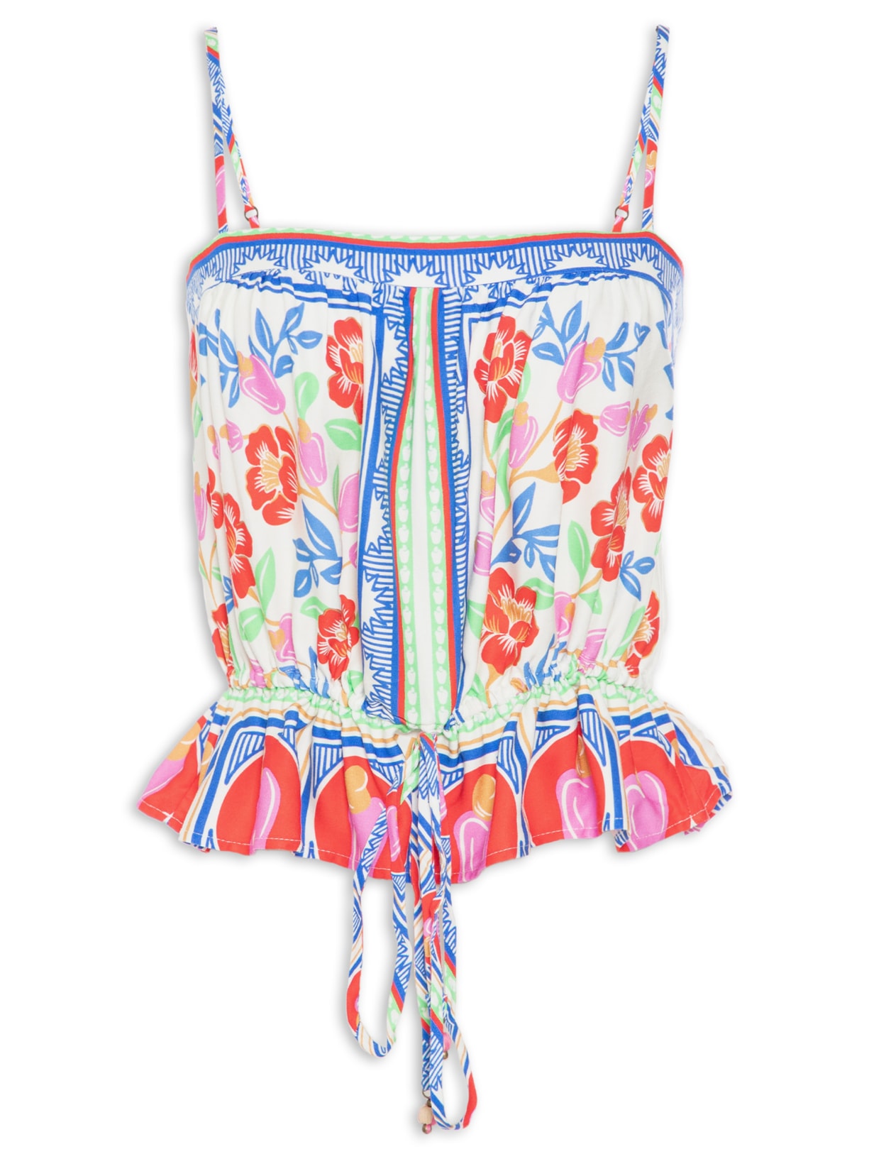 Blusa Feminina Cropped Praia De Flor - Off White