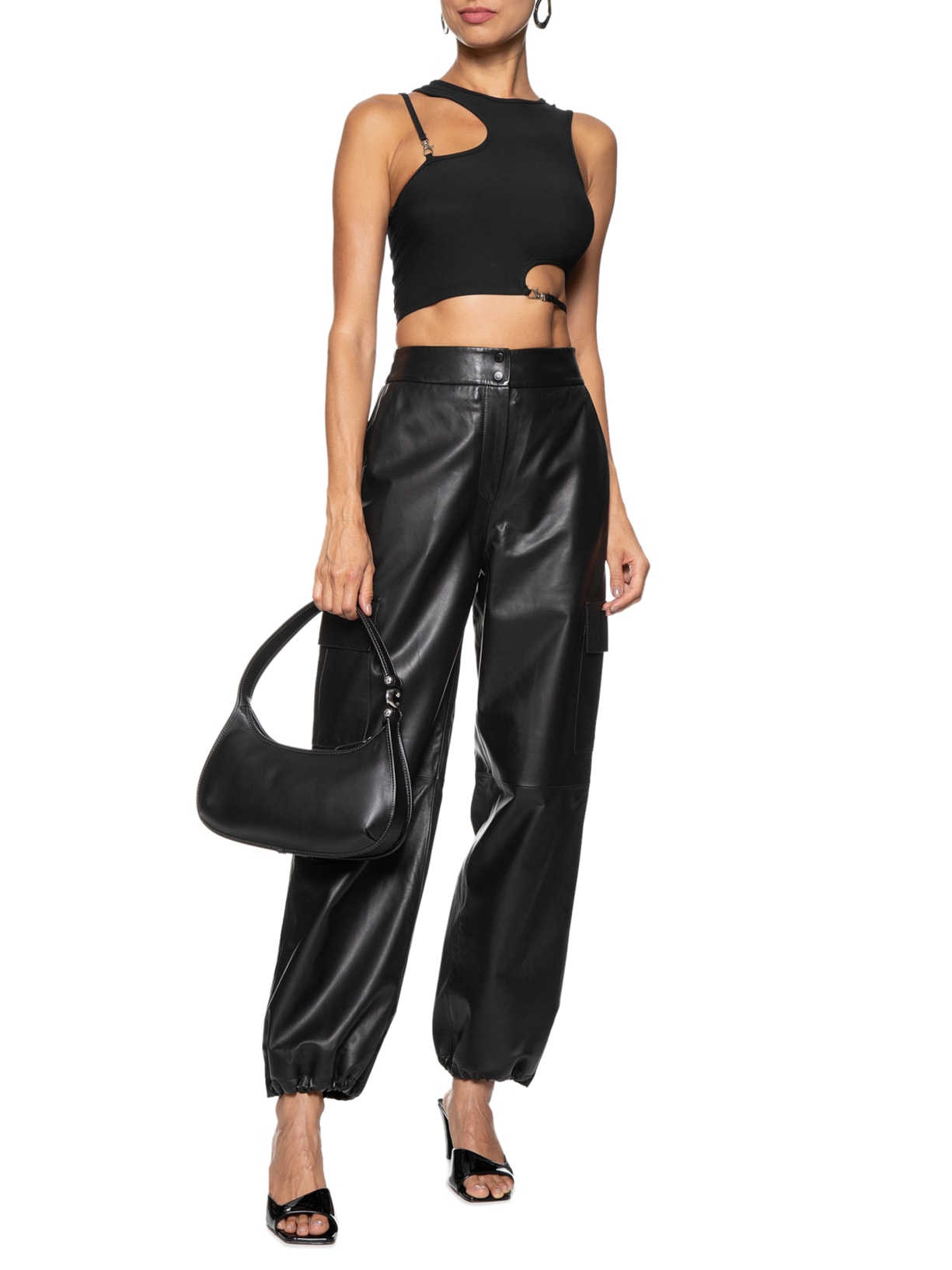 Blusa Feminina Cropped Preto Market 33