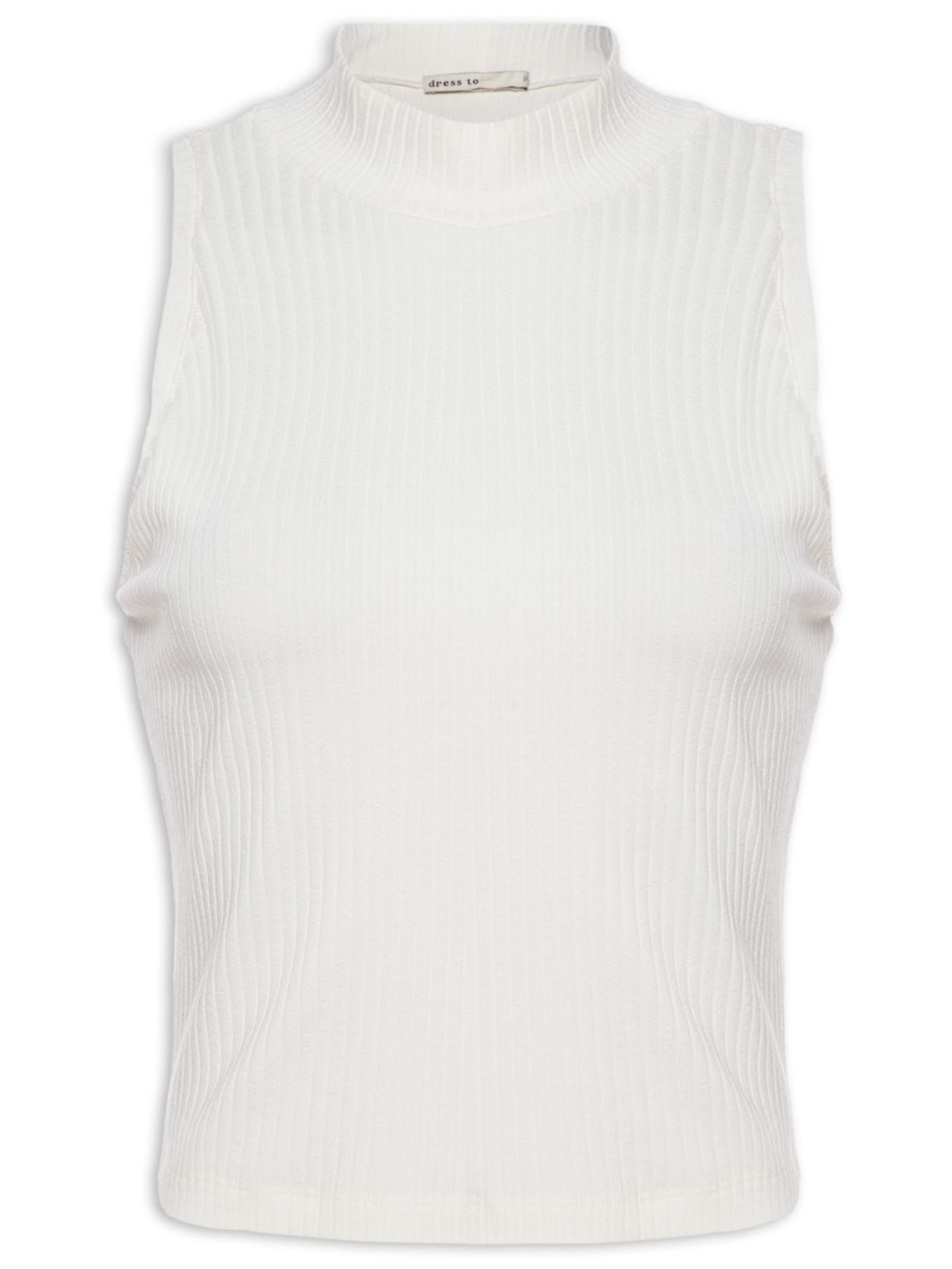 Blusa Feminina Cropped Raglan Canelada - Off White