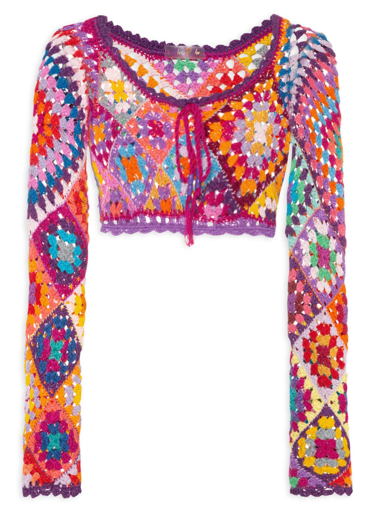 Blusa Feminina Cropped Square - Roxo