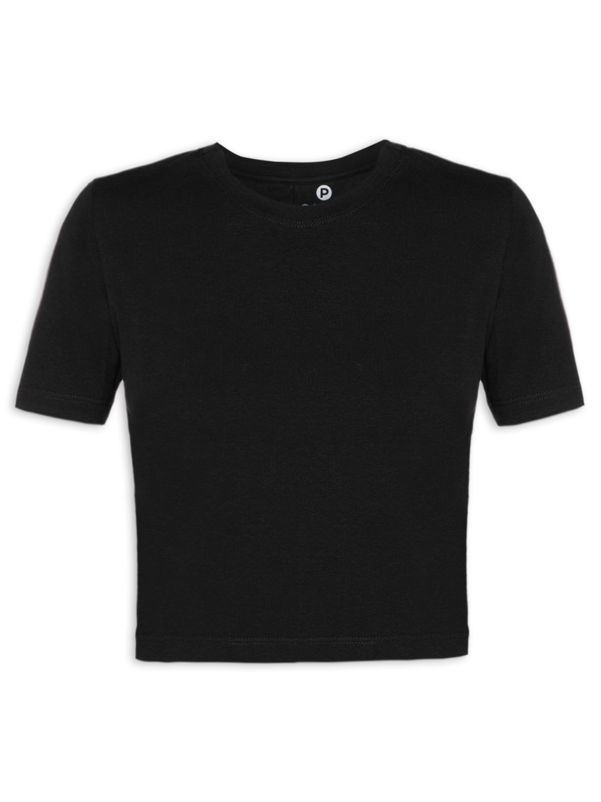 Blusa Feminina Cropped Todo Dia - Preto