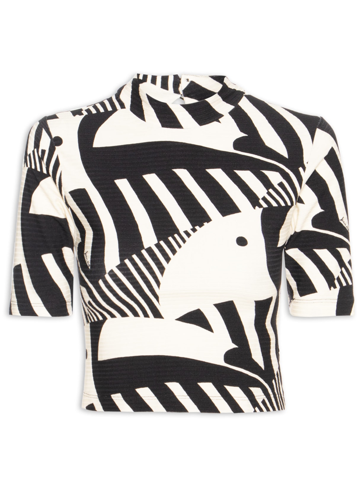 Blusa Feminina Cropped Tuca Legal - Preto