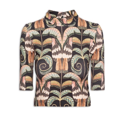 Blusa Feminina Cropped Tucano Real - Preto