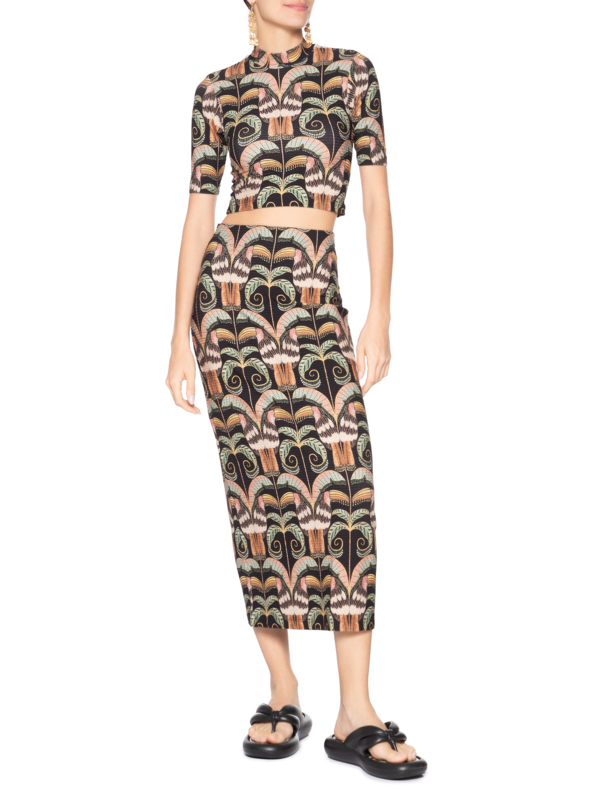 Blusa Feminina Cropped Tucano Real Preto Farm