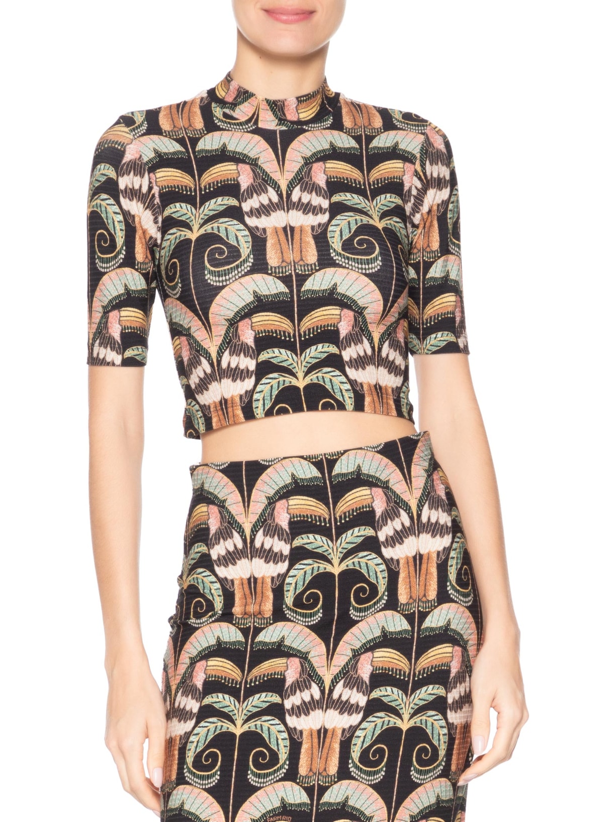 Blusa Feminina Cropped Tucano Real Preto Farm