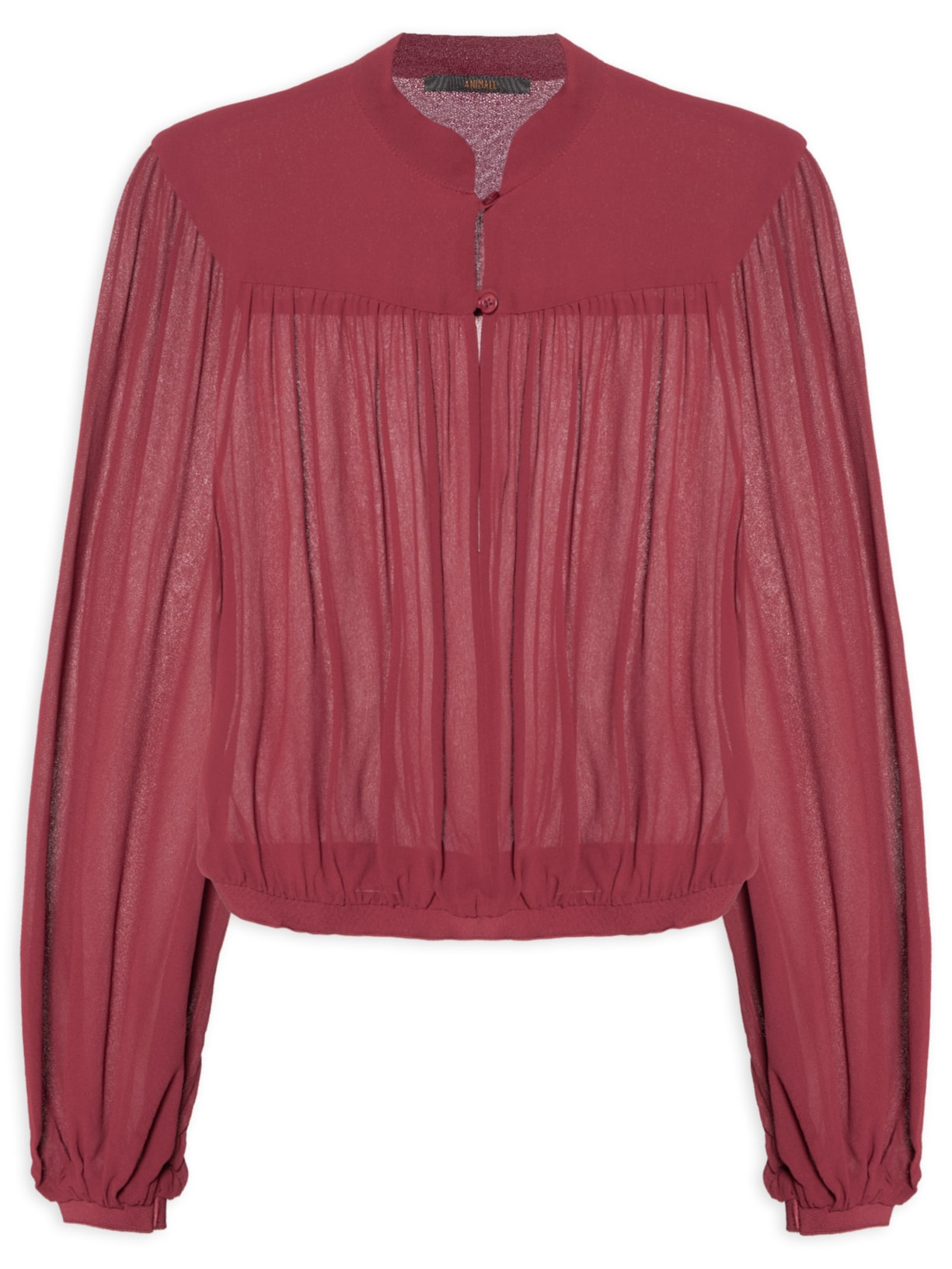 Blusa Feminina Cropped Vermelho Animale