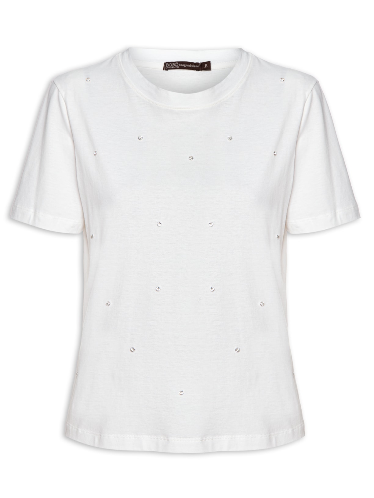 Blusa Feminina Crystal Branco Bo.bô