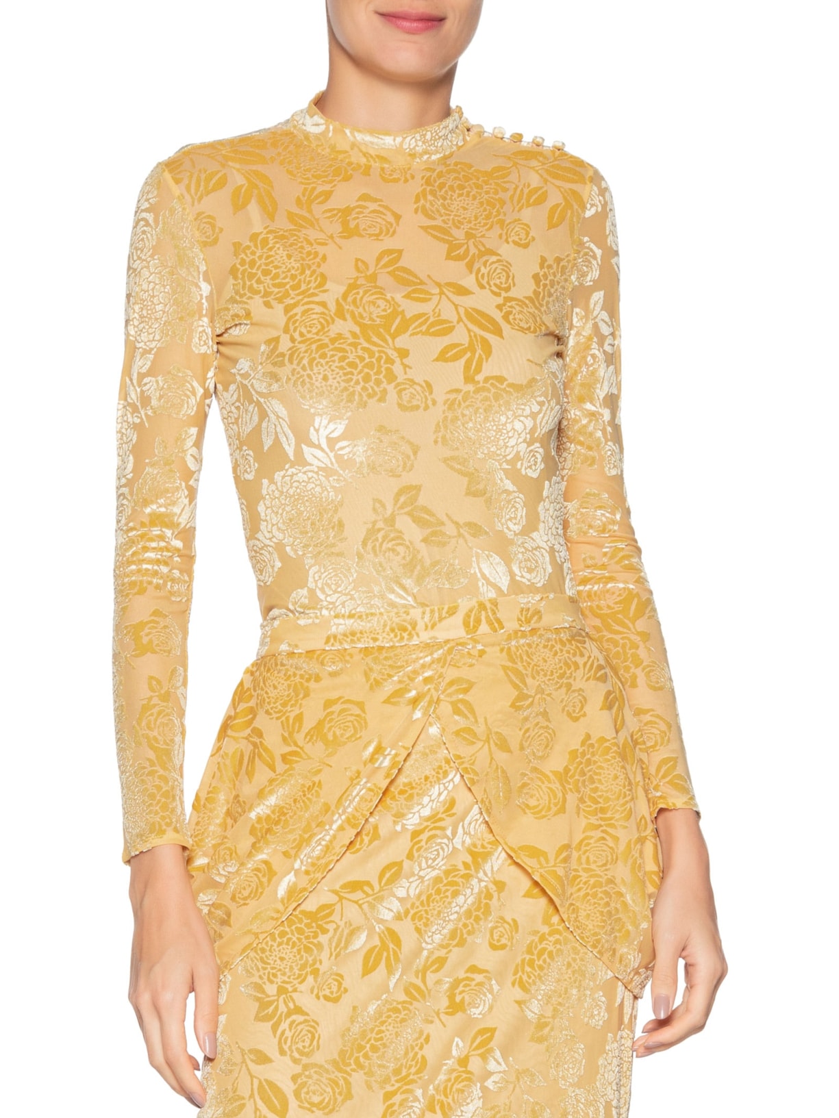 Blusa Feminina Dafne Amarelo Carol Bassi