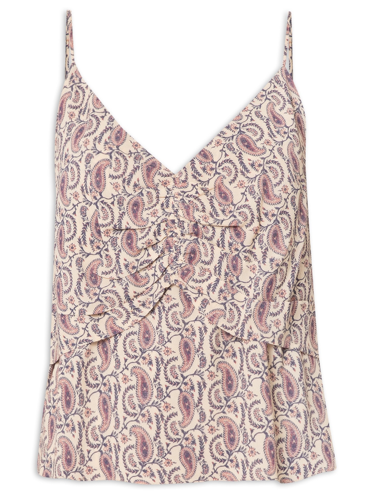 Blusa Feminina De Alça GGT Estampa Mumbai - Bege