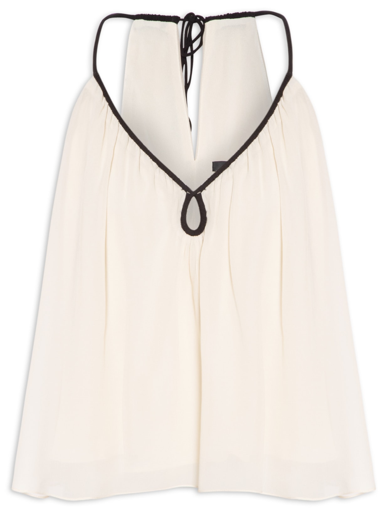 Blusa Feminina De Alcinha Fluida - Bege