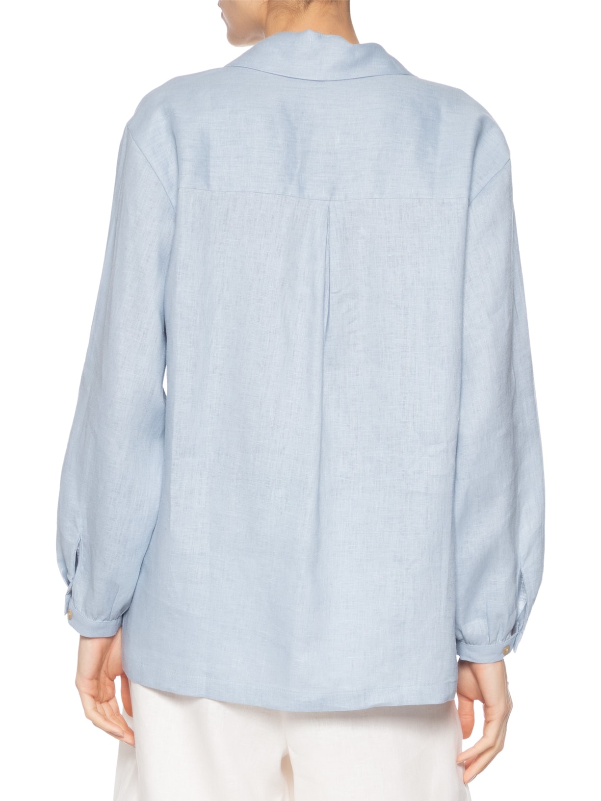 Blusa Feminina de Linho Azul Animale