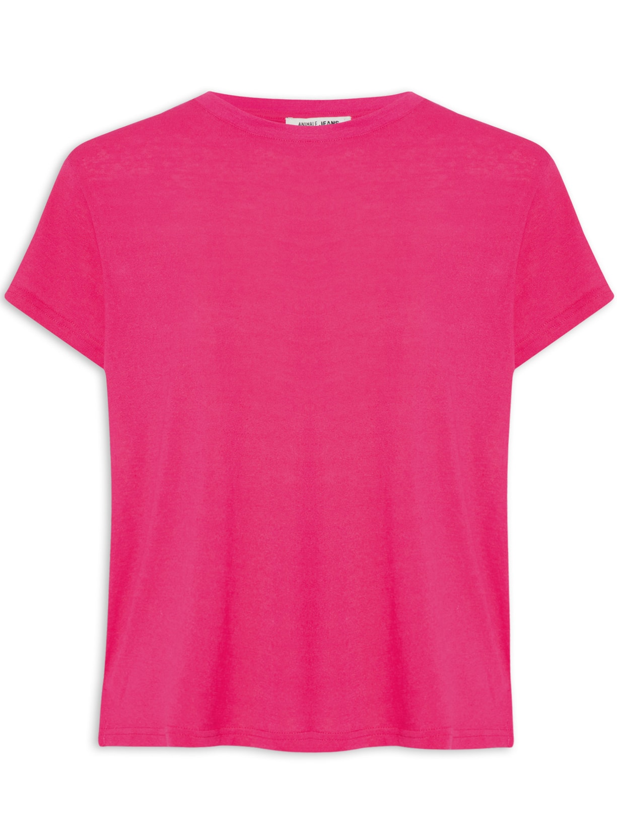 Blusa Feminina De Malha Básica Decote Redondo - Rosa