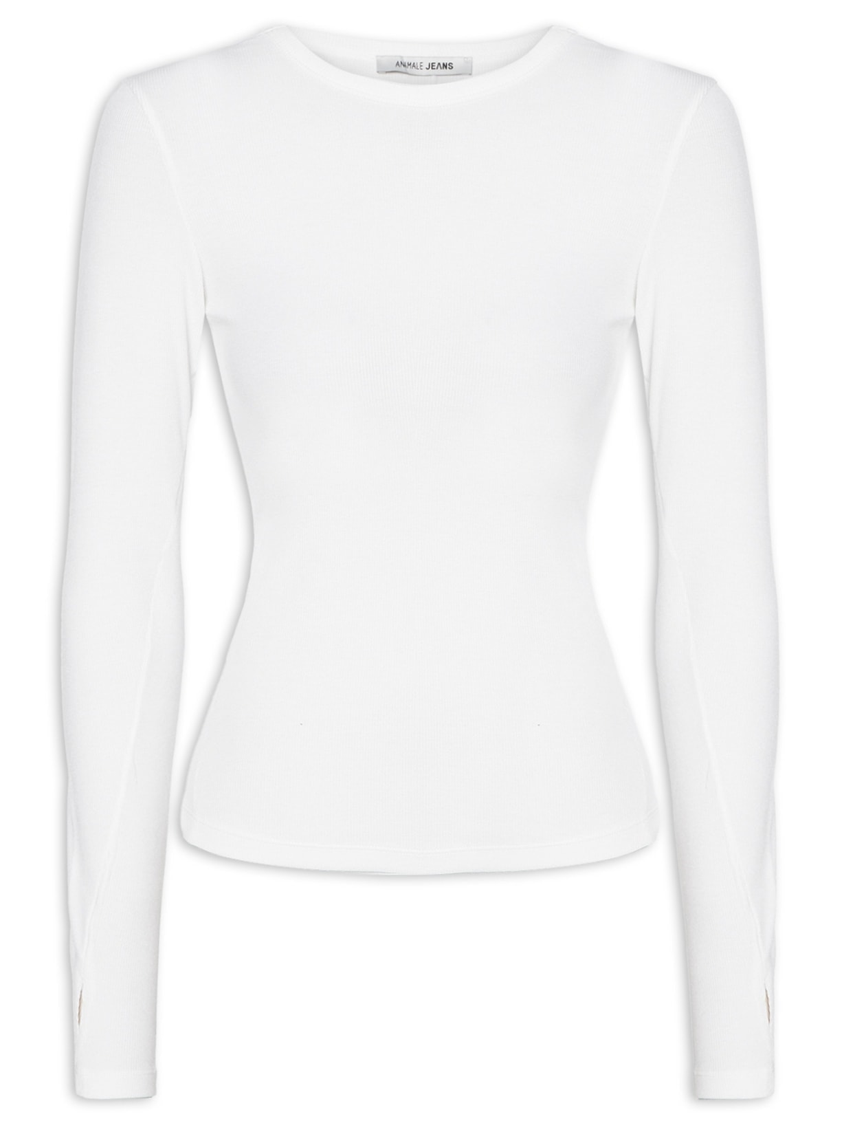 Blusa Feminina De Malha Básica Dedinho - Branco