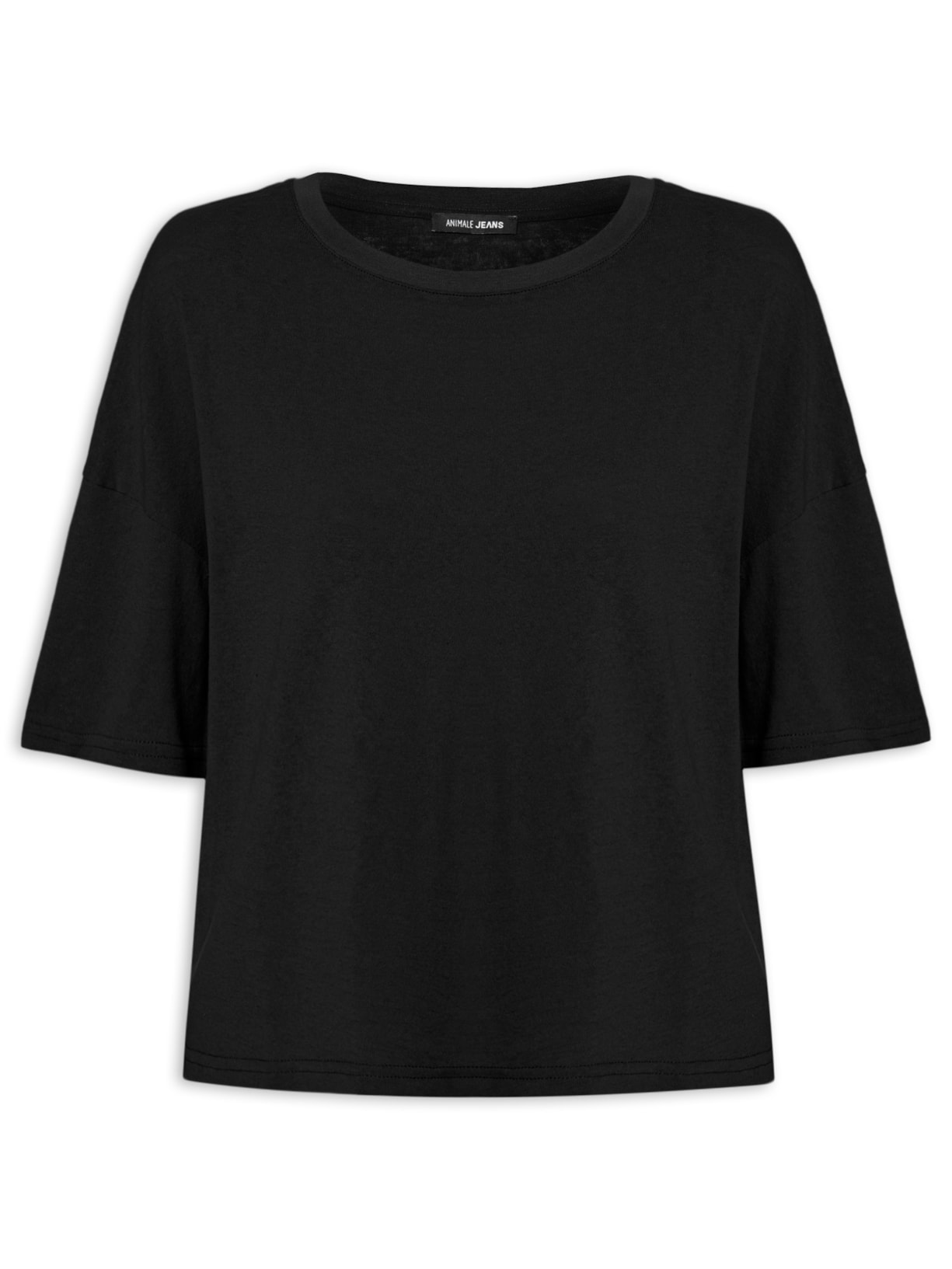 Blusa Feminina De Malha Básica - Preto