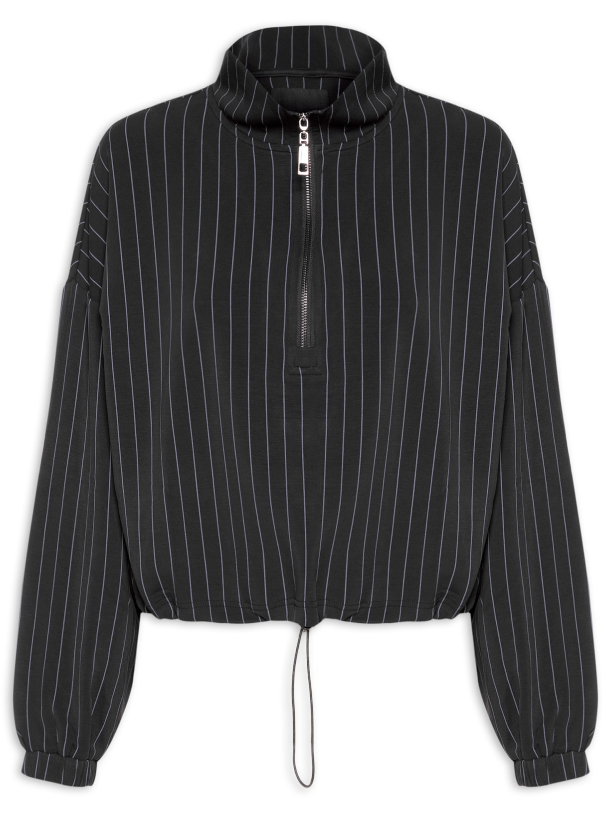 Blusa Feminina de Malha Cupro - Preto