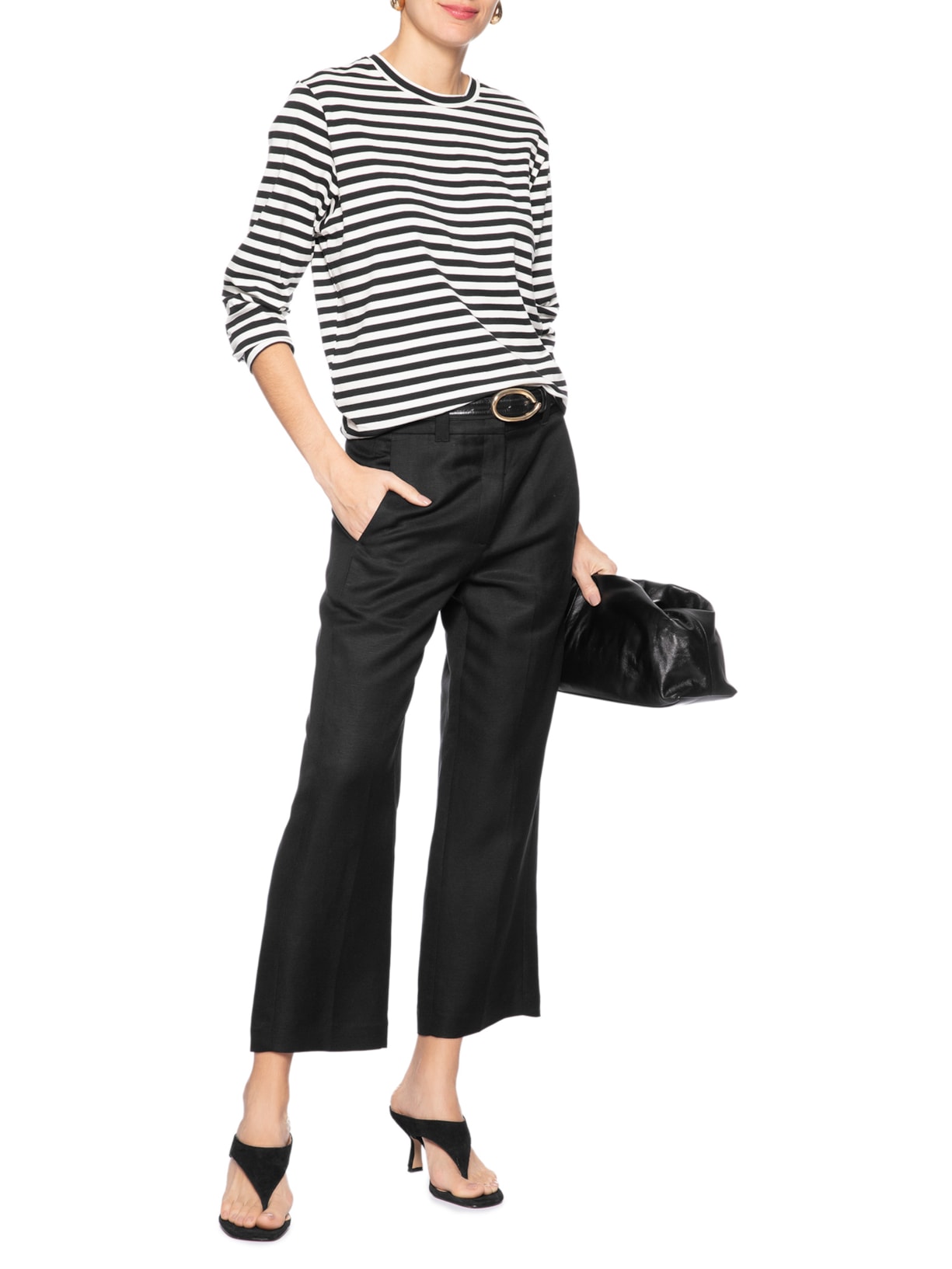 Blusa Feminina de Manga Fio Tinto – Preto Animale