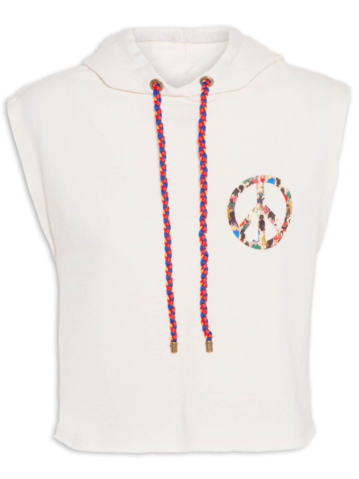 Blusa Feminina De Moletom Peace On Earth - Off White