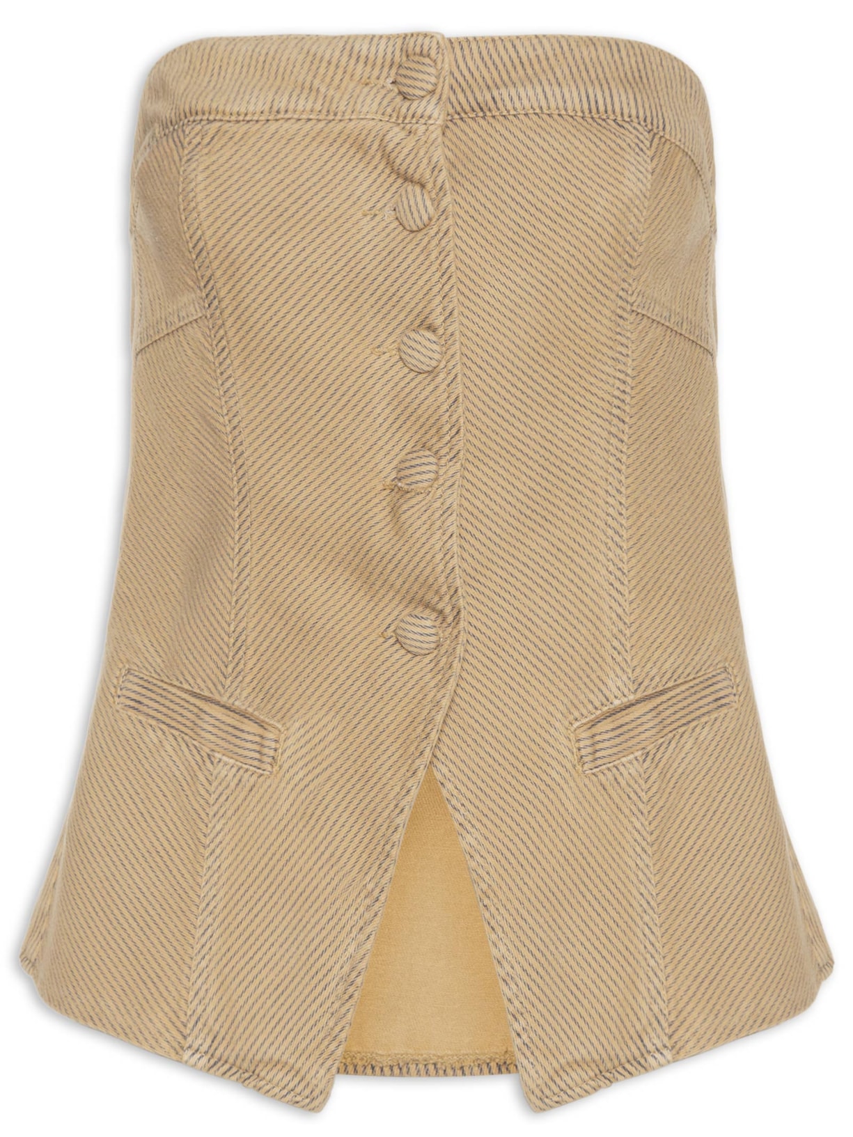 Blusa Feminina de Sarja Listra Color - Marom