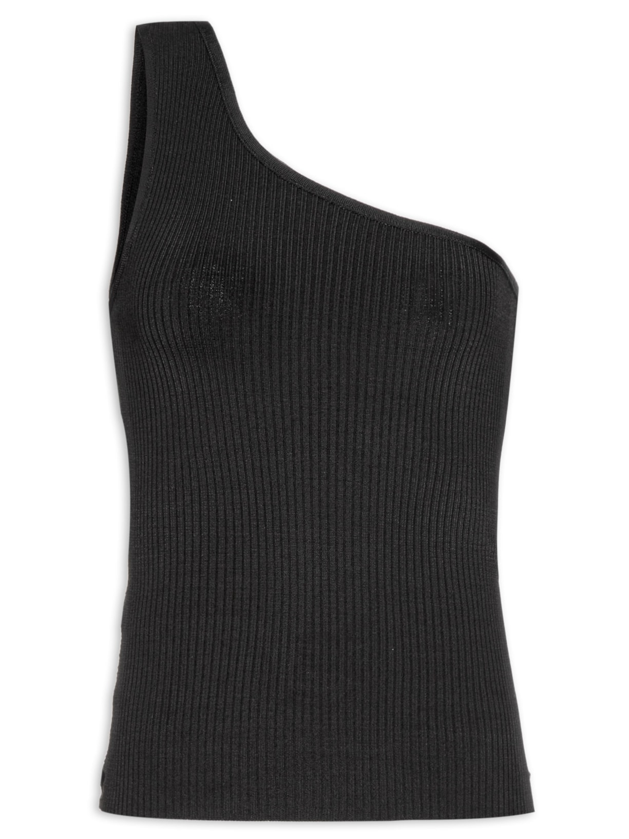 Blusa Feminina De Tricot Aberturas Laterais - Preto