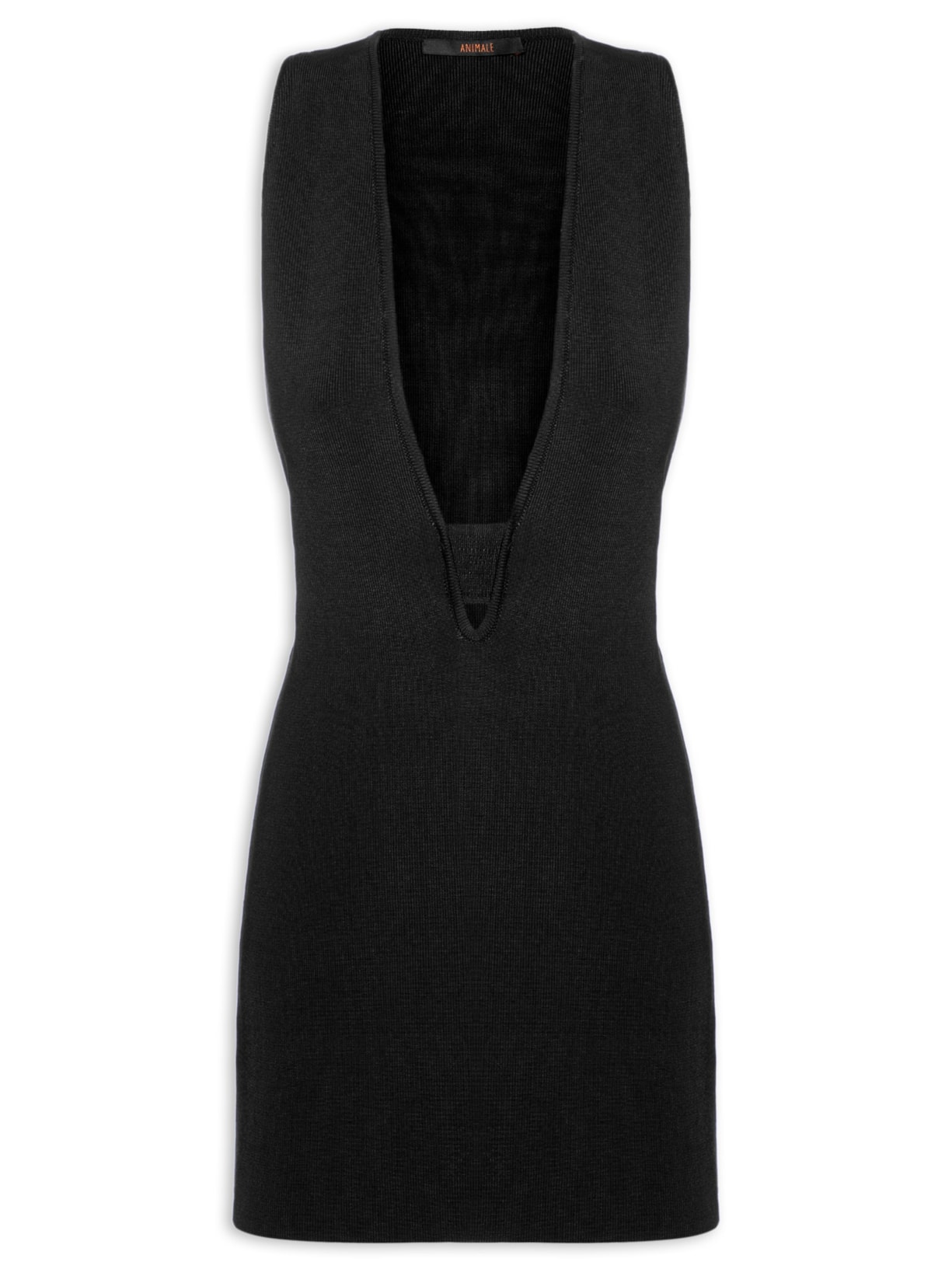 Blusa Feminina De Tricot Com Decote Profundo - Preto