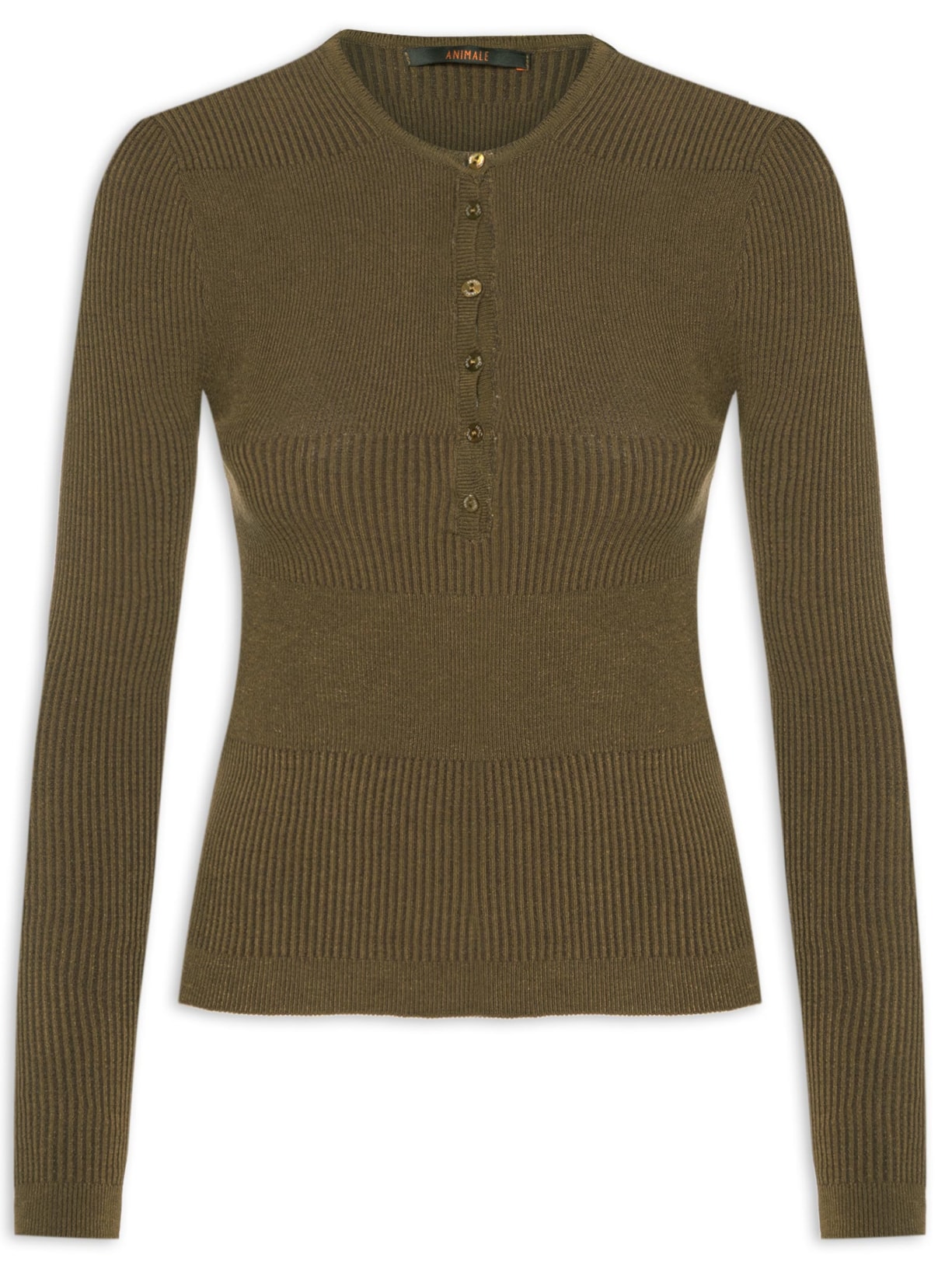 Blusa Feminina De Tricot New Bicolor Com Decote Portuguesa - Verde