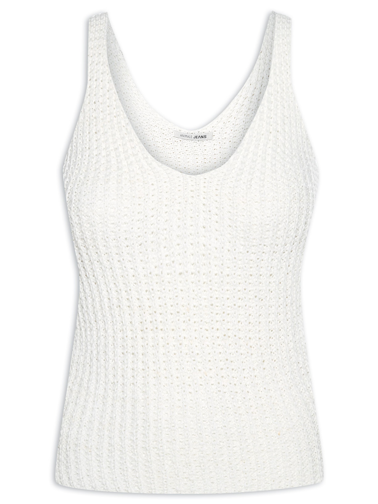 Blusa Feminina de Tricot Organza - Branco