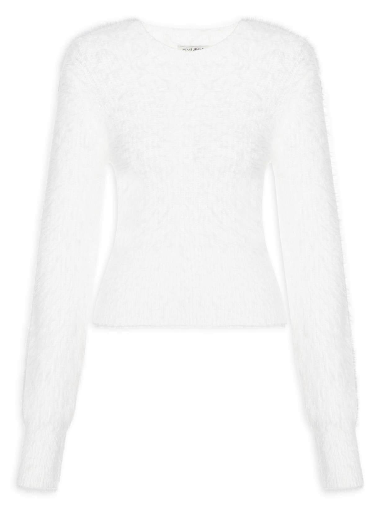 Blusa Feminina De Tricot Pelinho - Branco