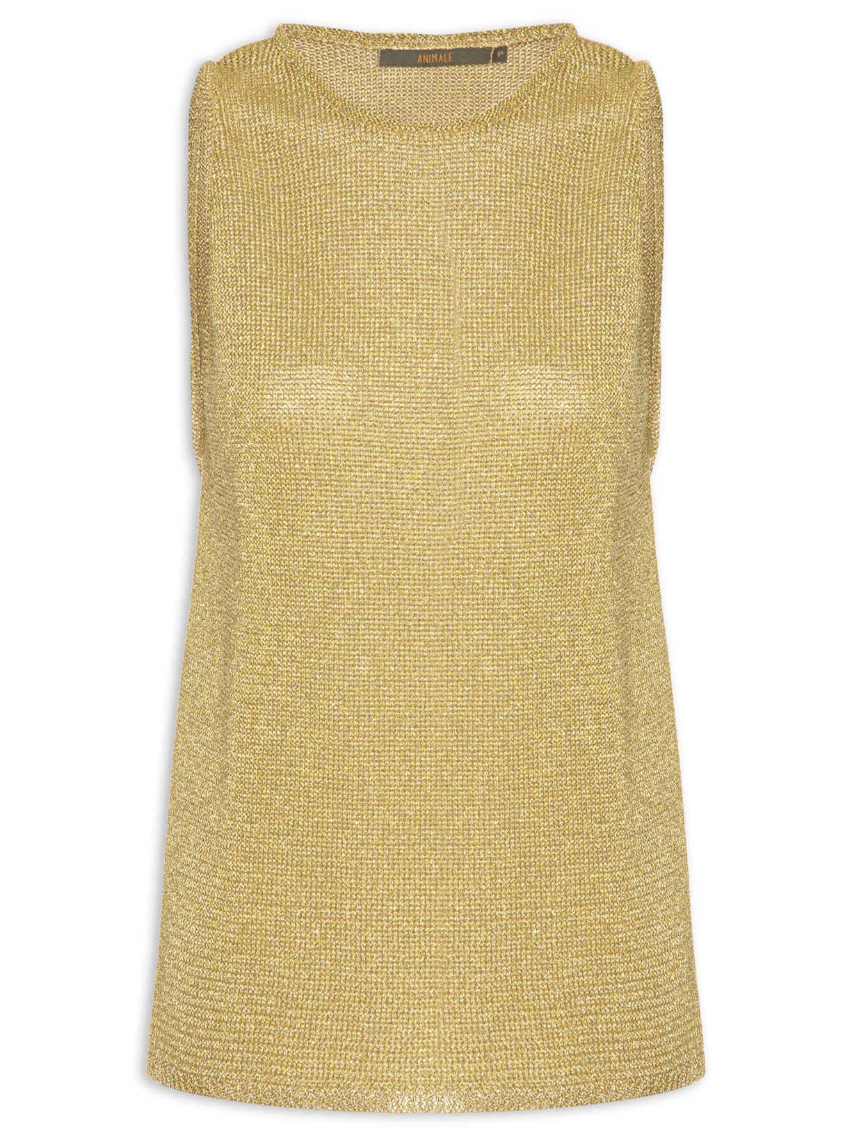 Blusa Feminina De Tricot Regata Summer - Dourado