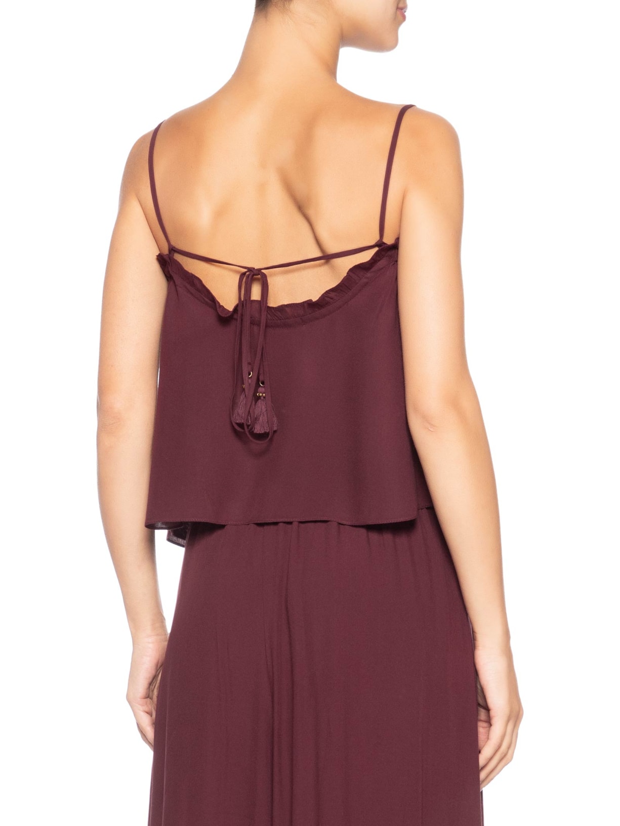 Blusa Feminina Decote Babadinho Marrom Dress To
