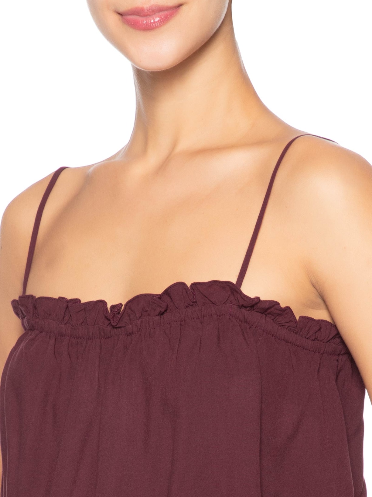 Blusa Feminina Decote Babadinho Marrom Dress To