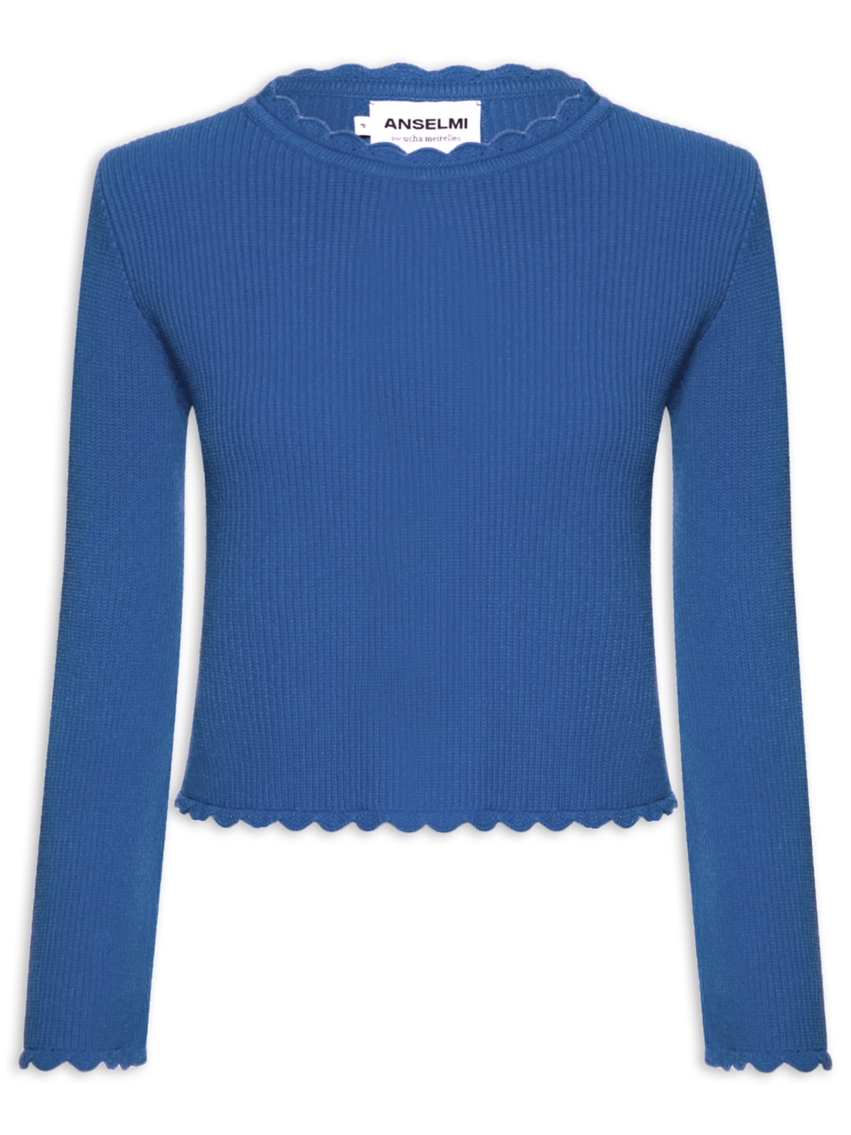 Blusa Feminina Decote Canoa - Azul