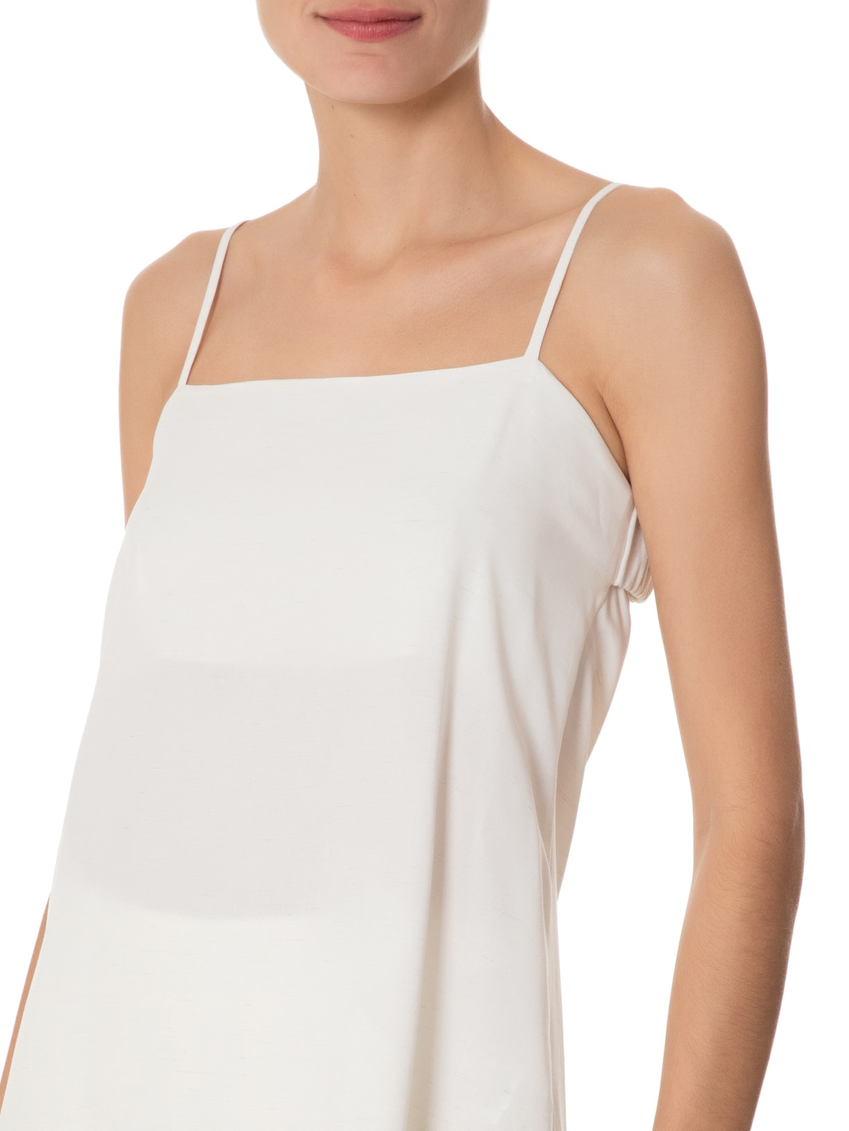 Blusa Feminina Decote Costas Degage Off White Dress To