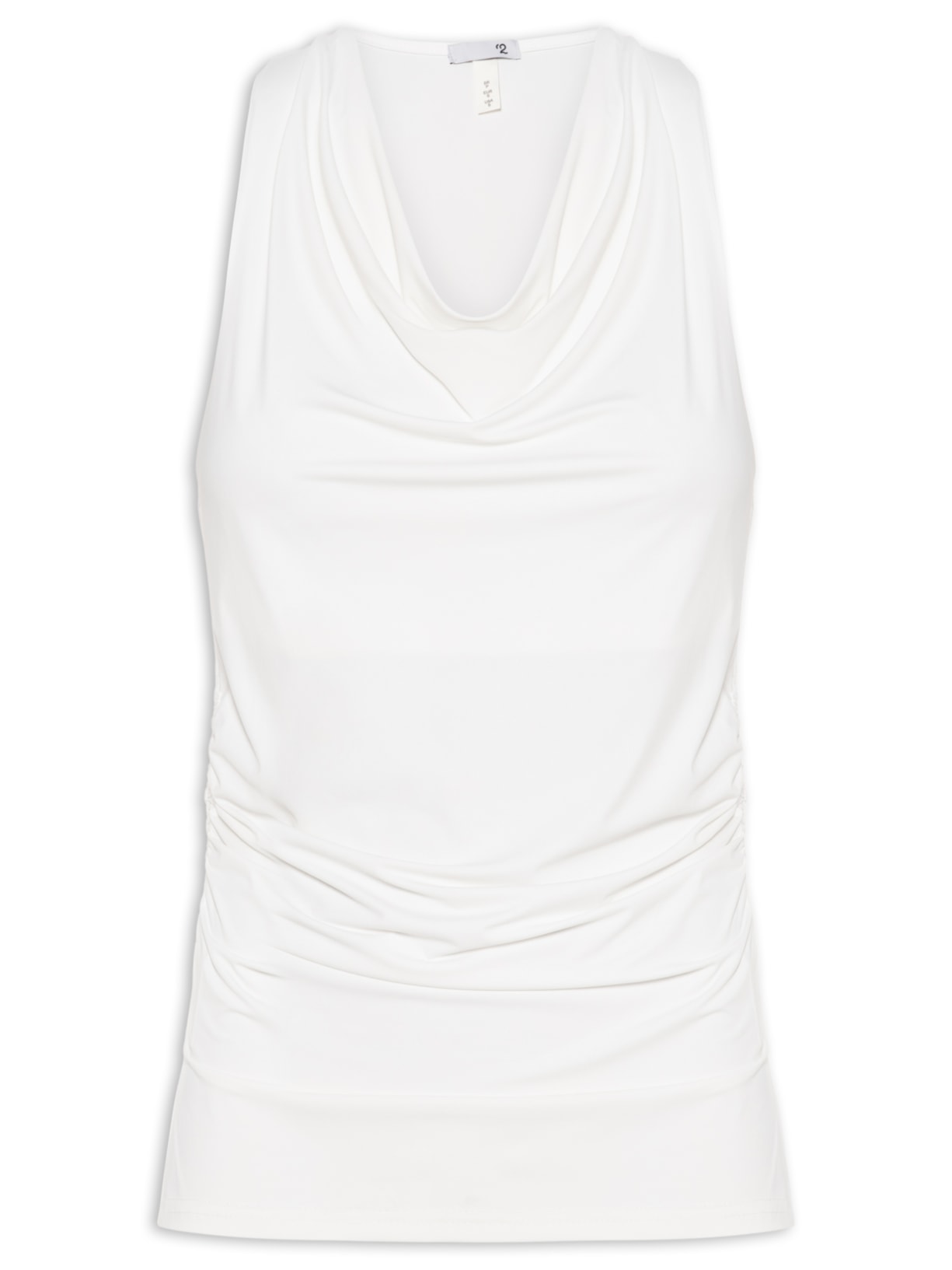 Blusa Feminina Decote Degagê Branco '2Essential