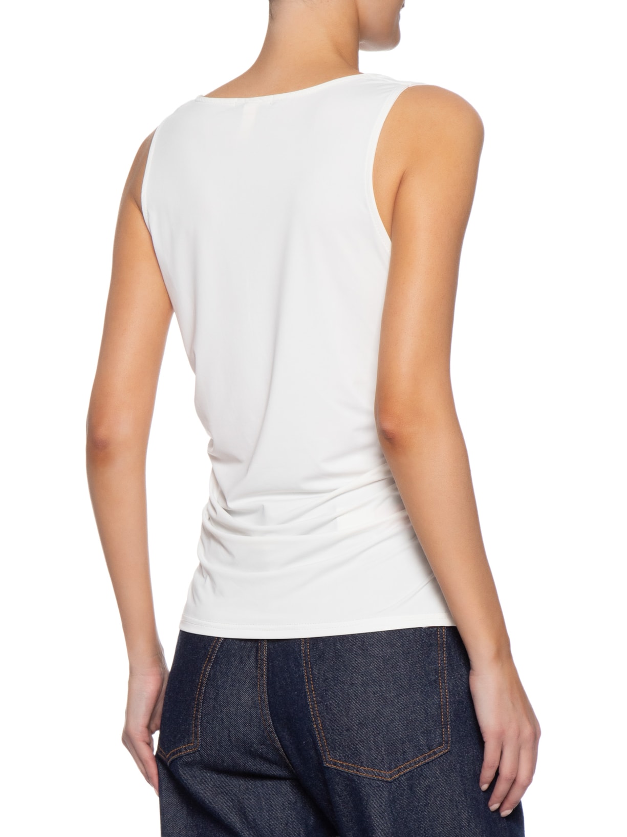 Blusa Feminina Decote Degagê Branco '2Essential