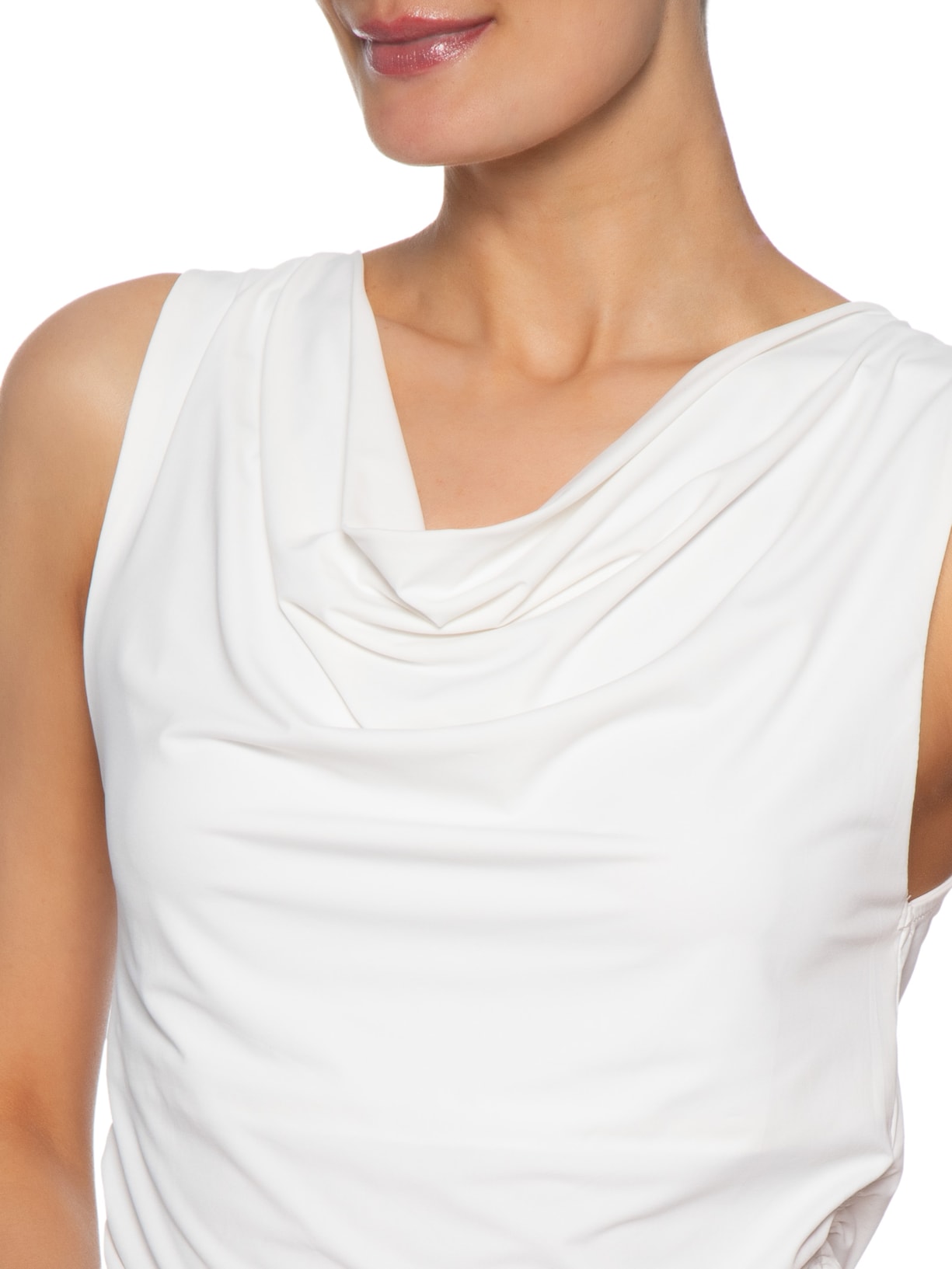 Blusa Feminina Decote Degagê Branco '2Essential