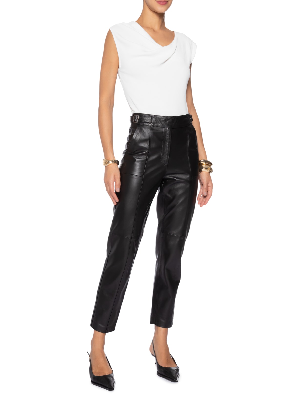 Blusa Feminina Decote Degagê Em Tricot Branco '2Essential