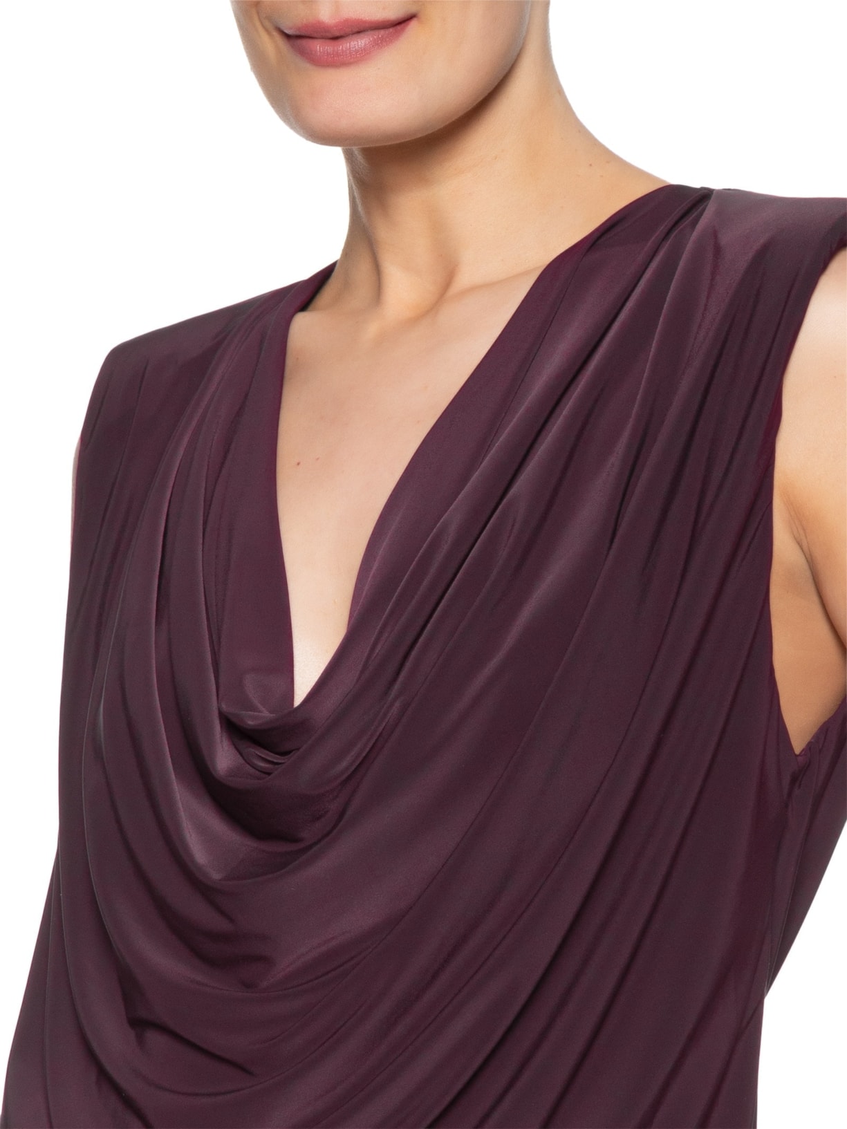 Blusa Feminina Decote Degagê Roxo Animale