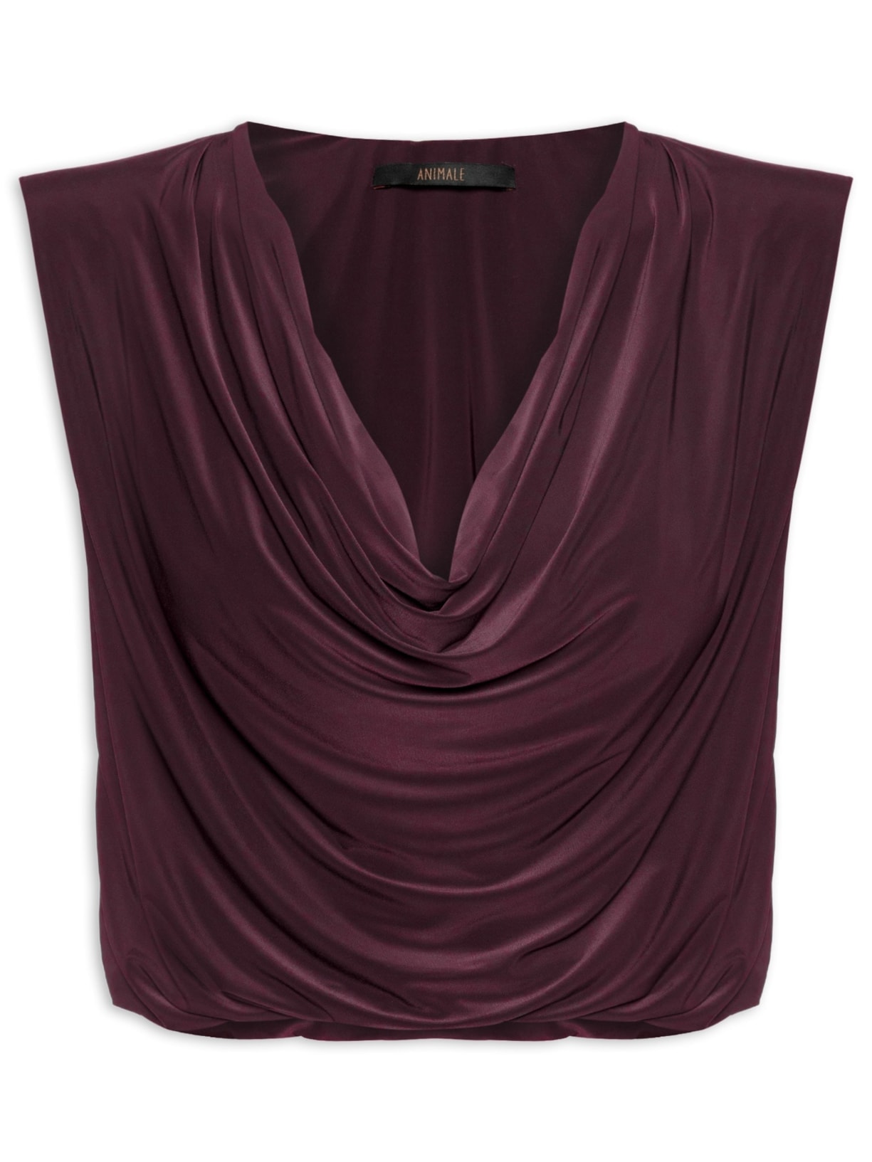 Blusa Feminina Decote Degagê – Roxo Animale