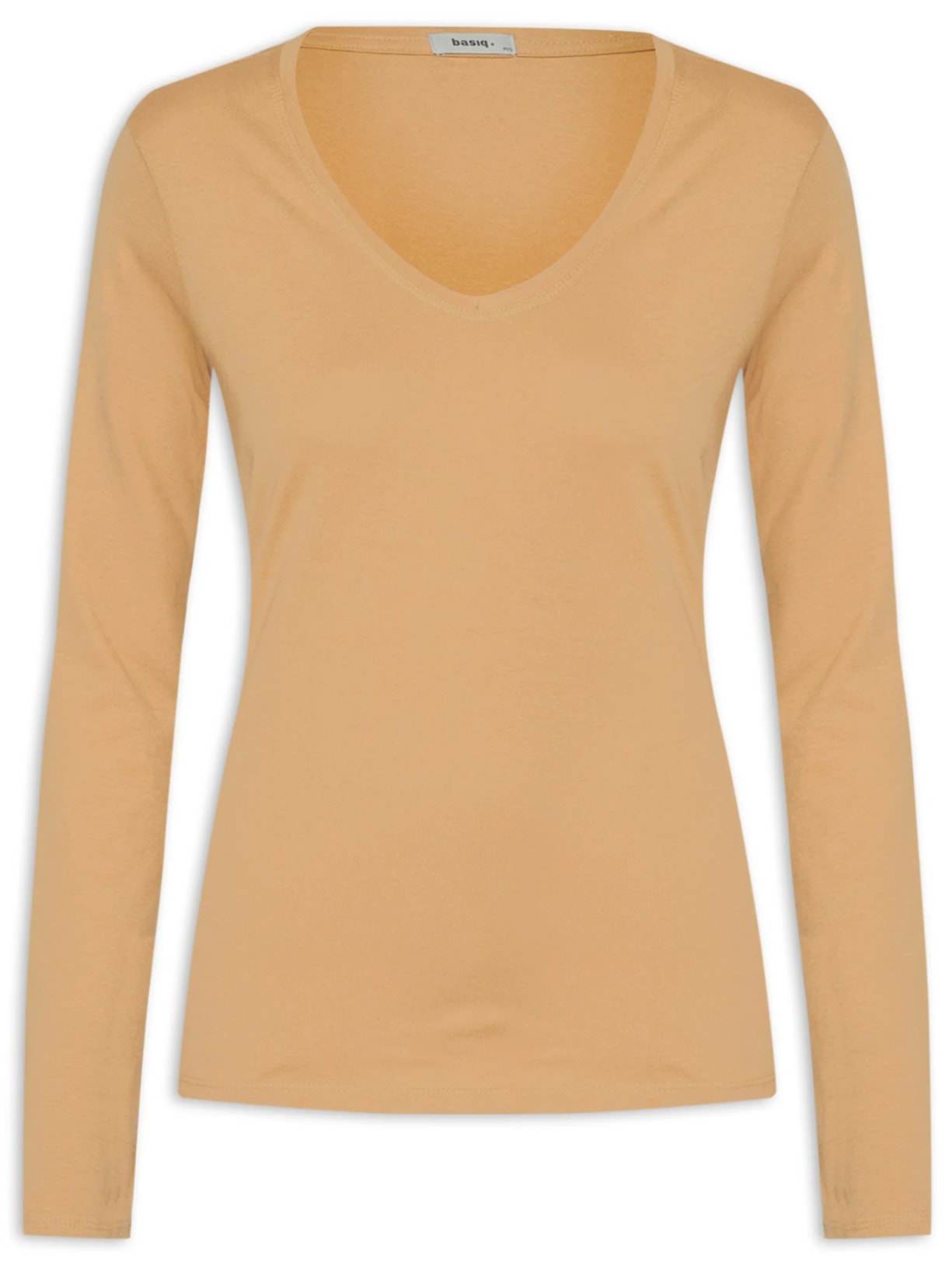Blusa Feminina Decote Em V - Bege