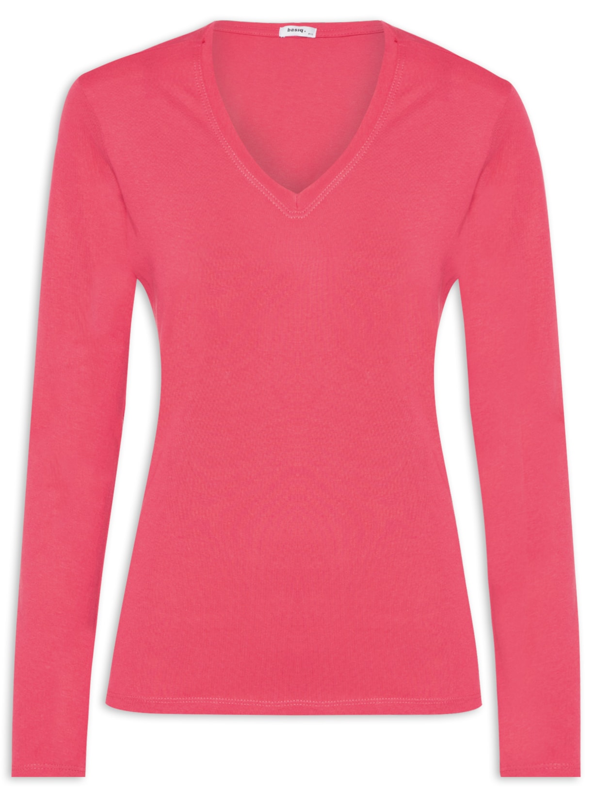 Blusa Feminina Decote Em V - Vermelho