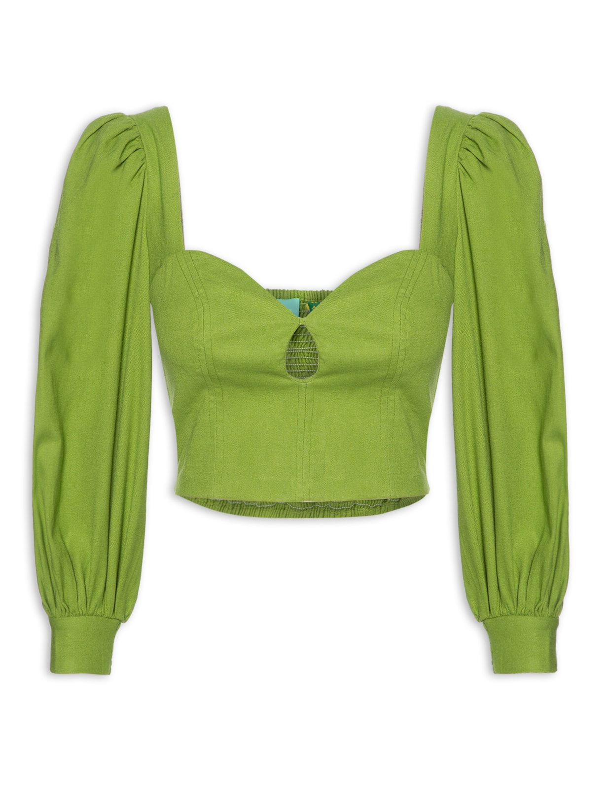 Blusa Feminina Decote Mangões - Verde
